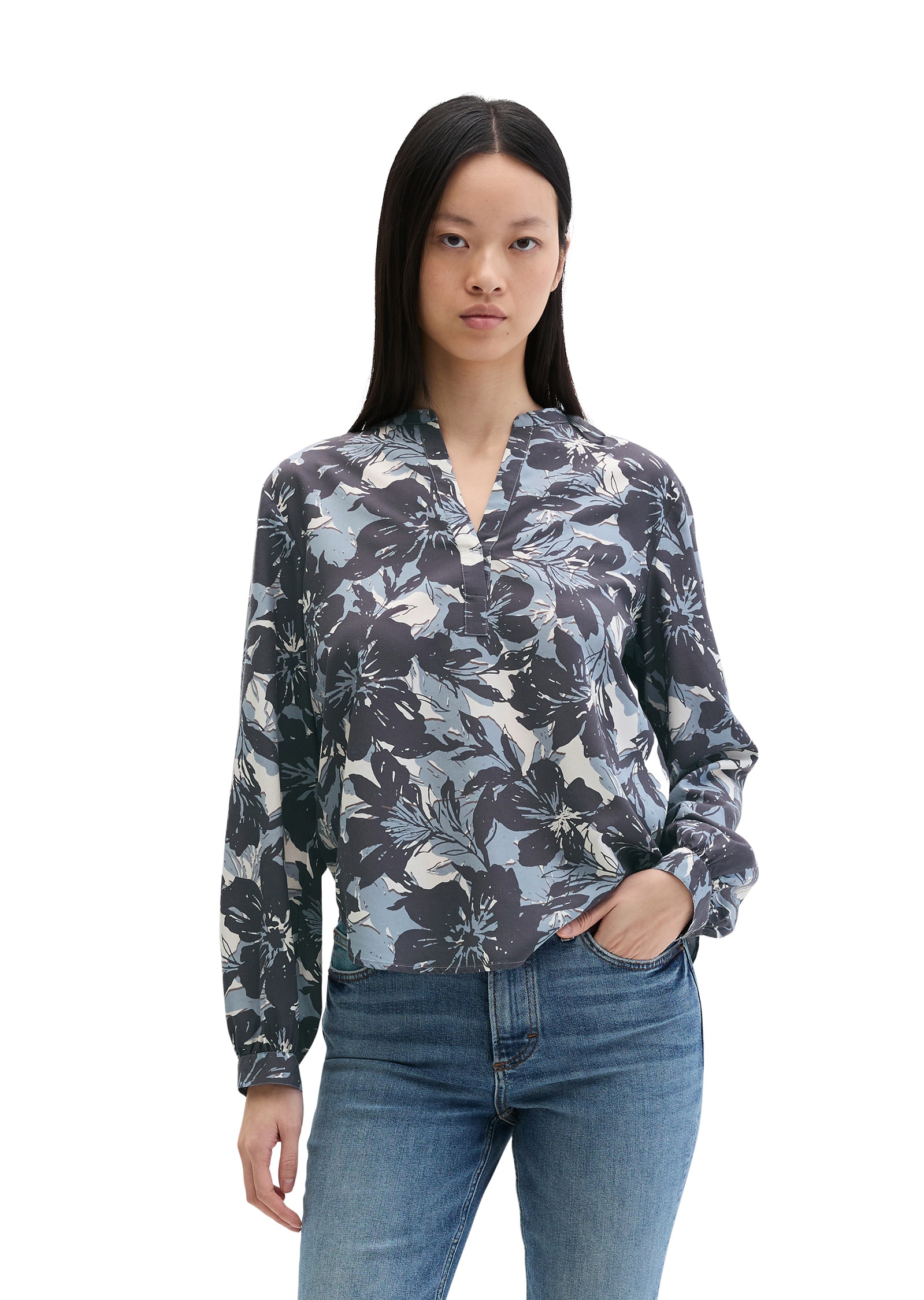 Marc OPolo Langarmbluse "aus TENCEL™ Lyocell" günstig online kaufen