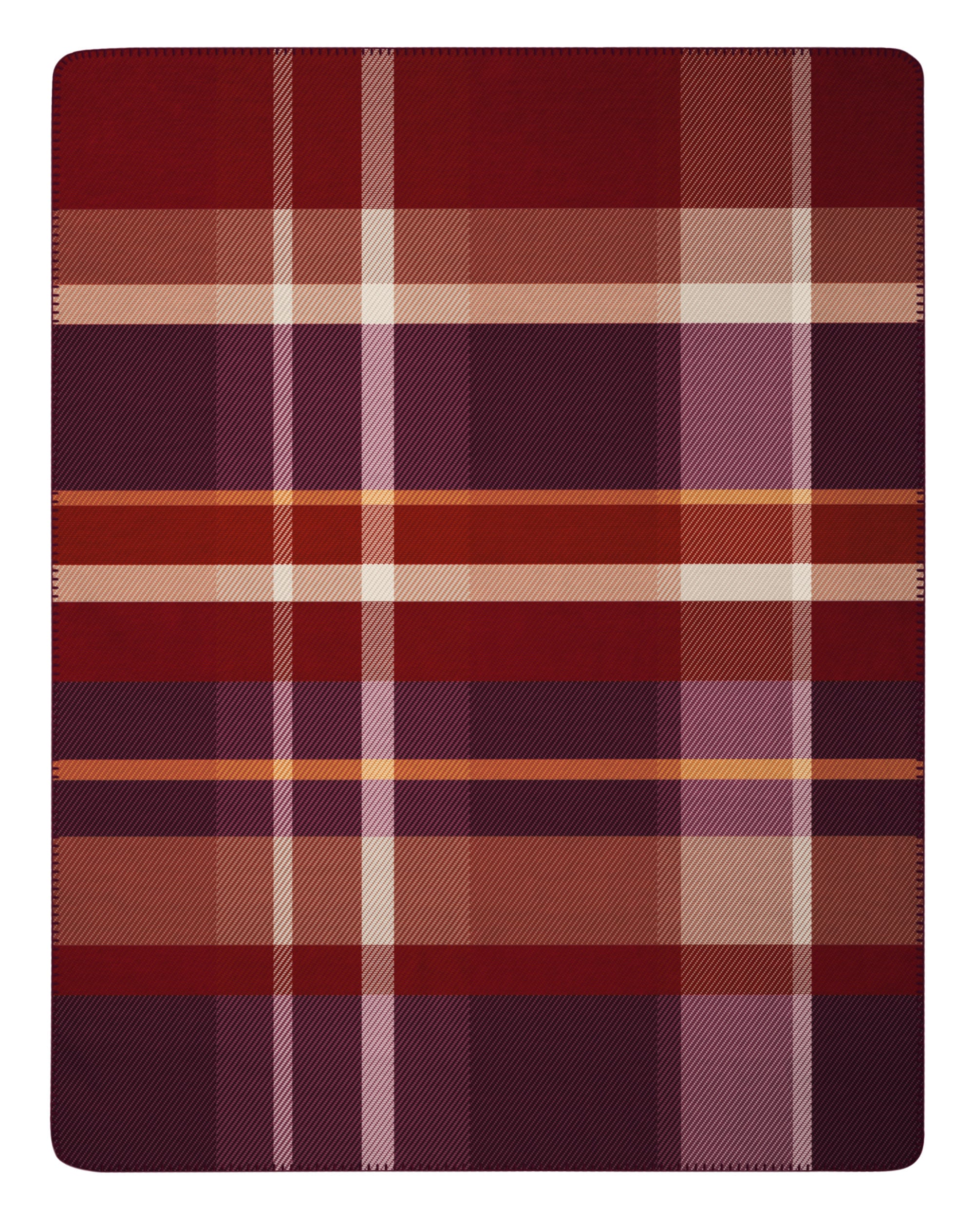 Biederlack Wohndecke "Ruby Check mit geketteltem Zierstich" Made in Germany günstig online kaufen