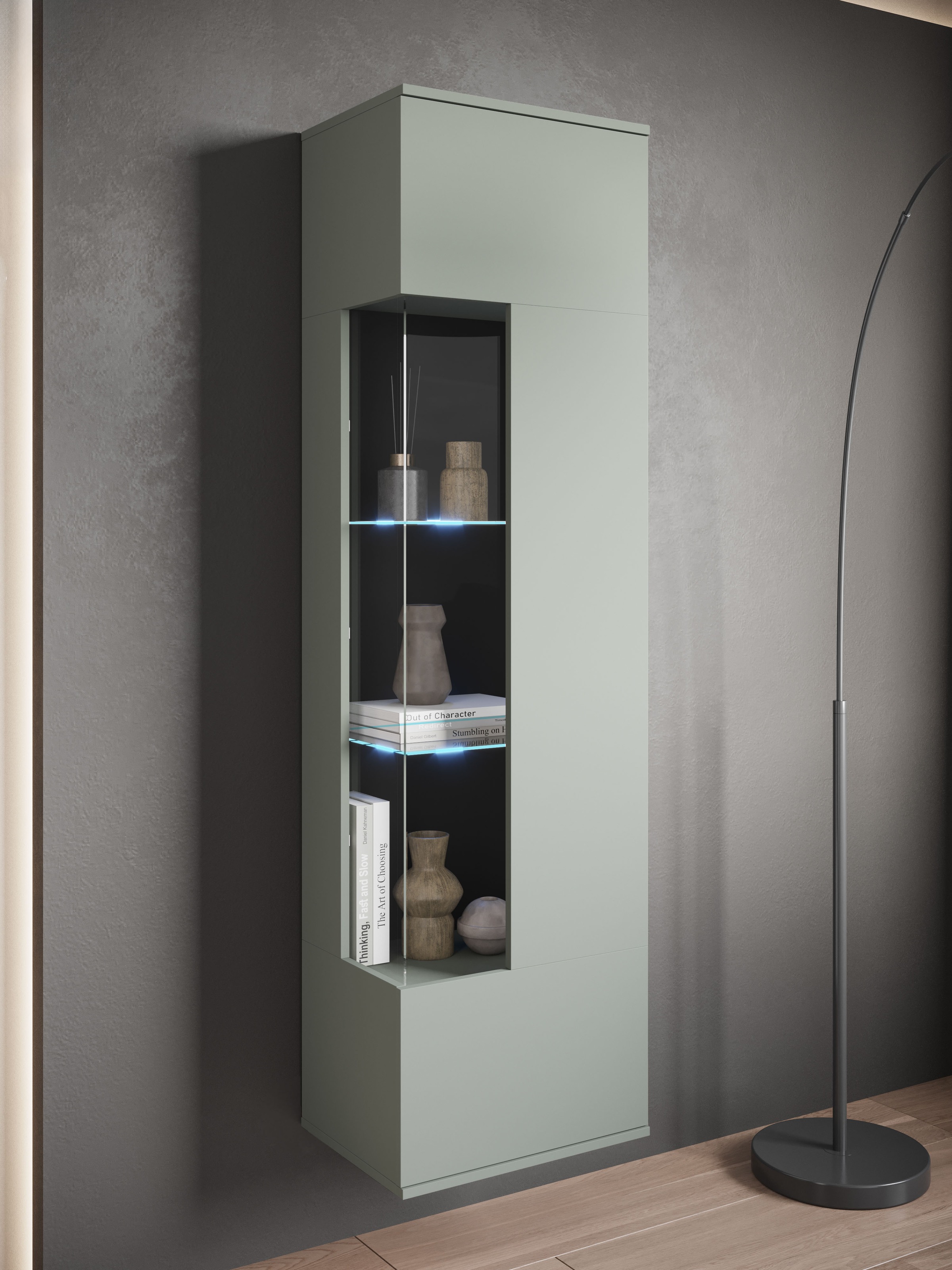 INOSIGN Vitrine »Kenia, stehend und hängend«, (1 St.), Vitrineschrank mit Glastüren 160 cm Höhe