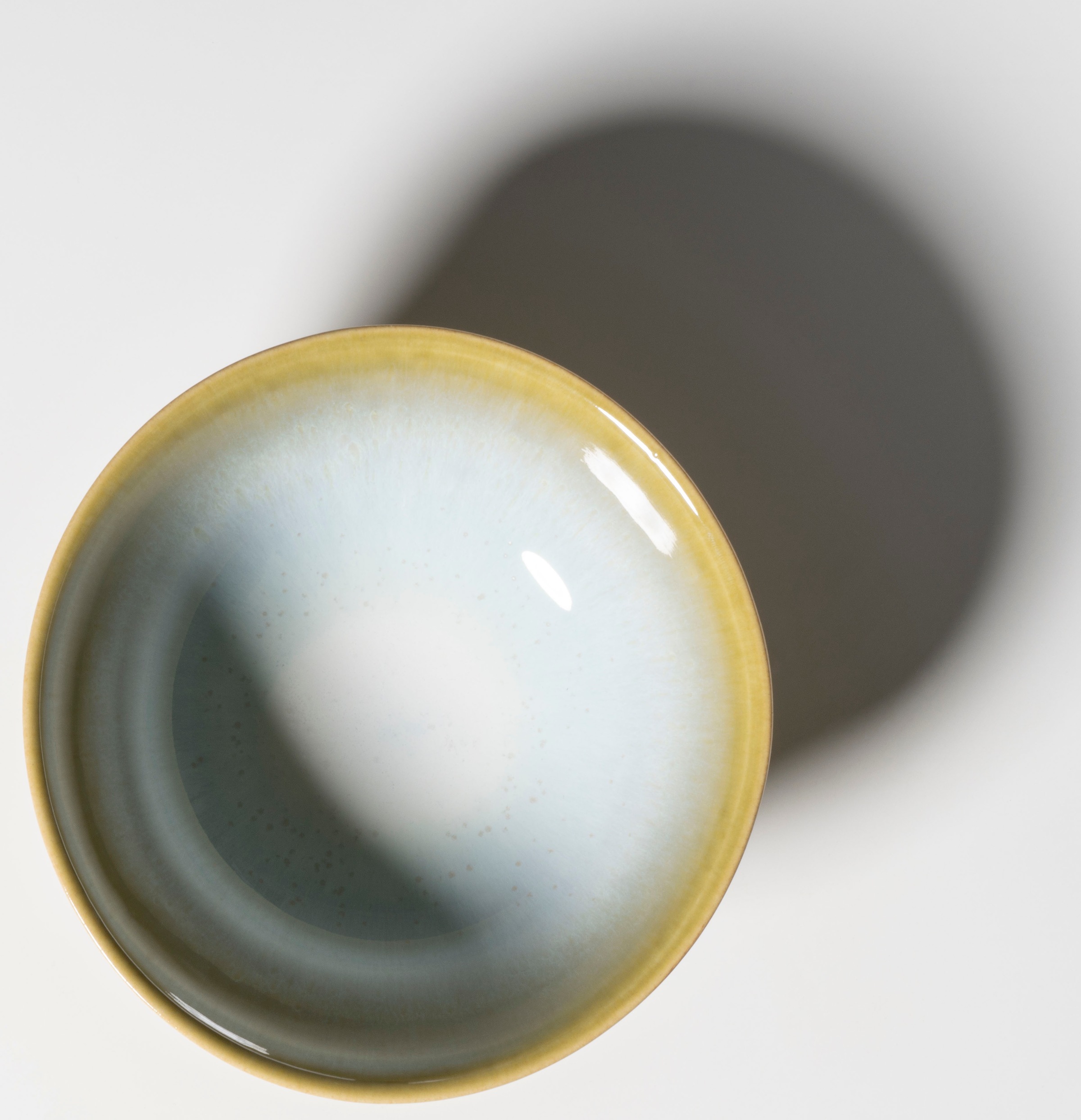 Müslischale GIPFELSTÜCK "Flussufer", bunt (grün, braun, blau), Ø:15cm, Steinzeug, Schüsseln, Müslischale, Reaktivglasur, außergewöhnlicher, visueller Farbverlauf, Ø 15 cm 2