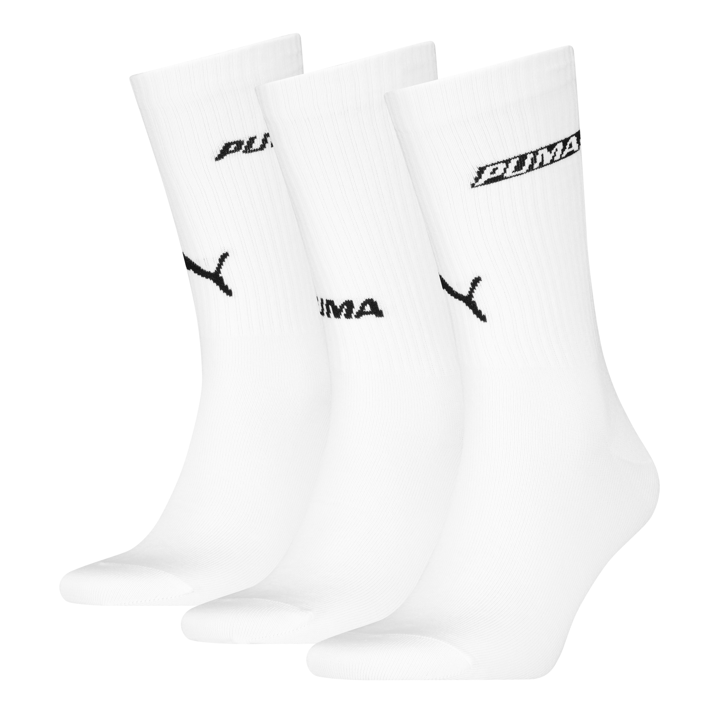 PUMA Socken »PUMA UNISEX LOGO STACKING CREW SOCK« 3 Paar, 