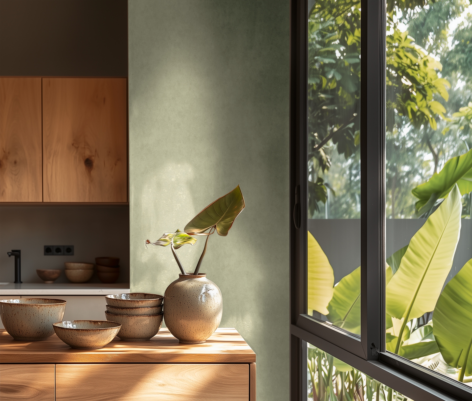 living walls Vliestapete »Unitapete in Putz-Optik verschiedene Farben« matt strukturiert