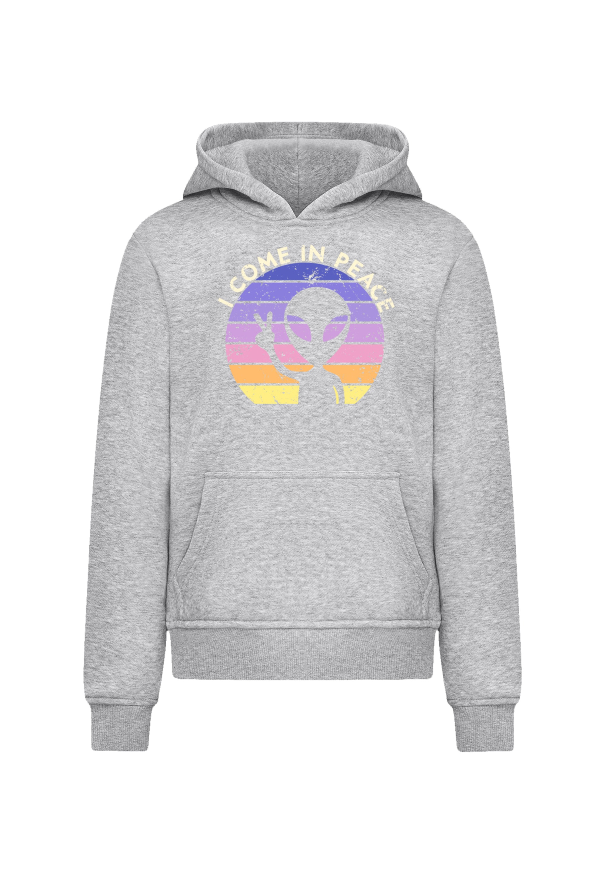 F4NT4STIC Kapuzenpullover »Alien Peace Sunset«, Premium Qualität
