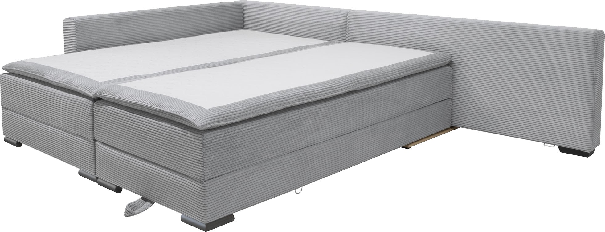 INOSIGN Ecksofa »Night & Day L-Form mit Dauer-Schlaffunktion, Cord-Bezug!«, inklusive Bettfunktion und Bettkasten