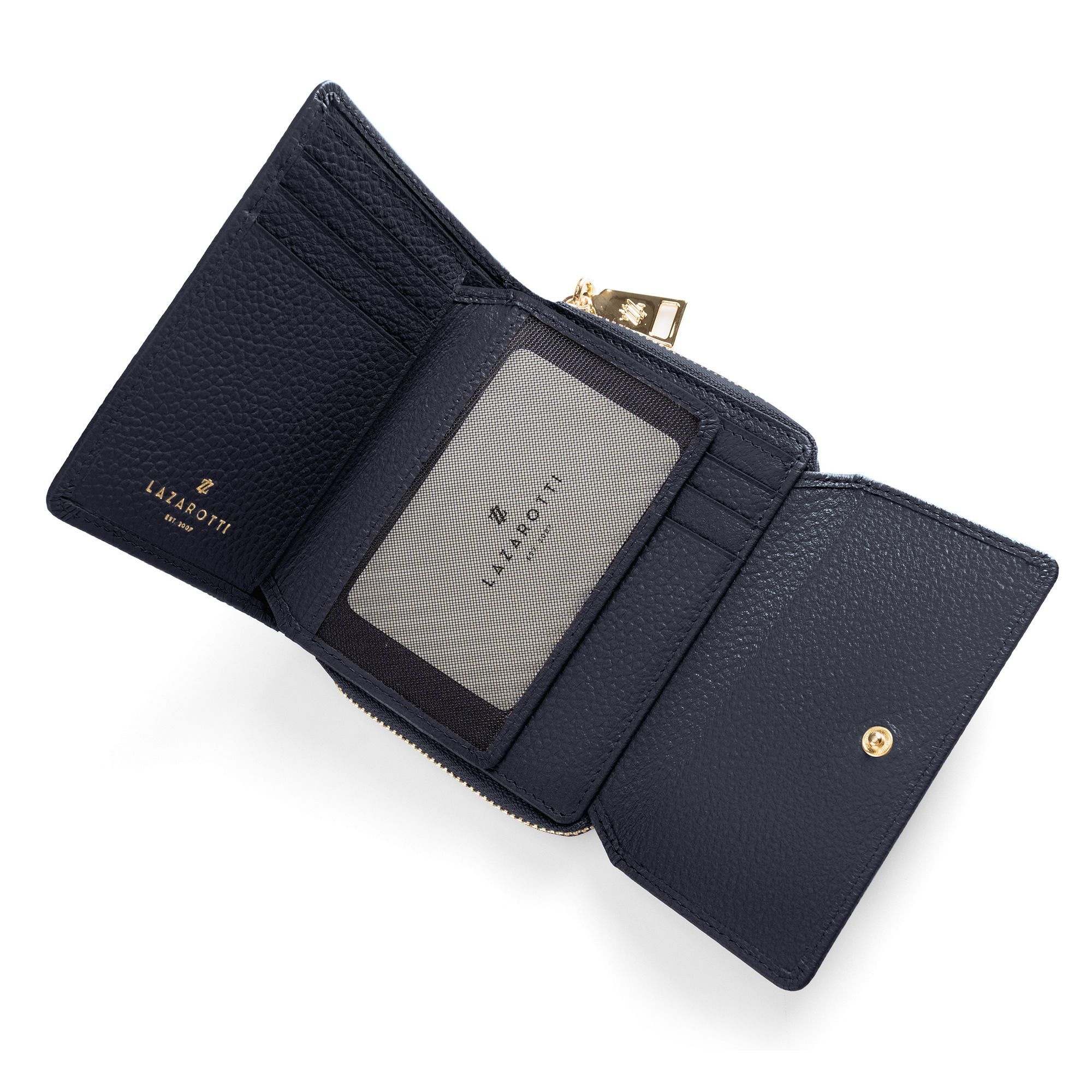 Lazarotti Geldbörse »Bologna Leather Zip-Around Geldbörse Leder 12 cm«