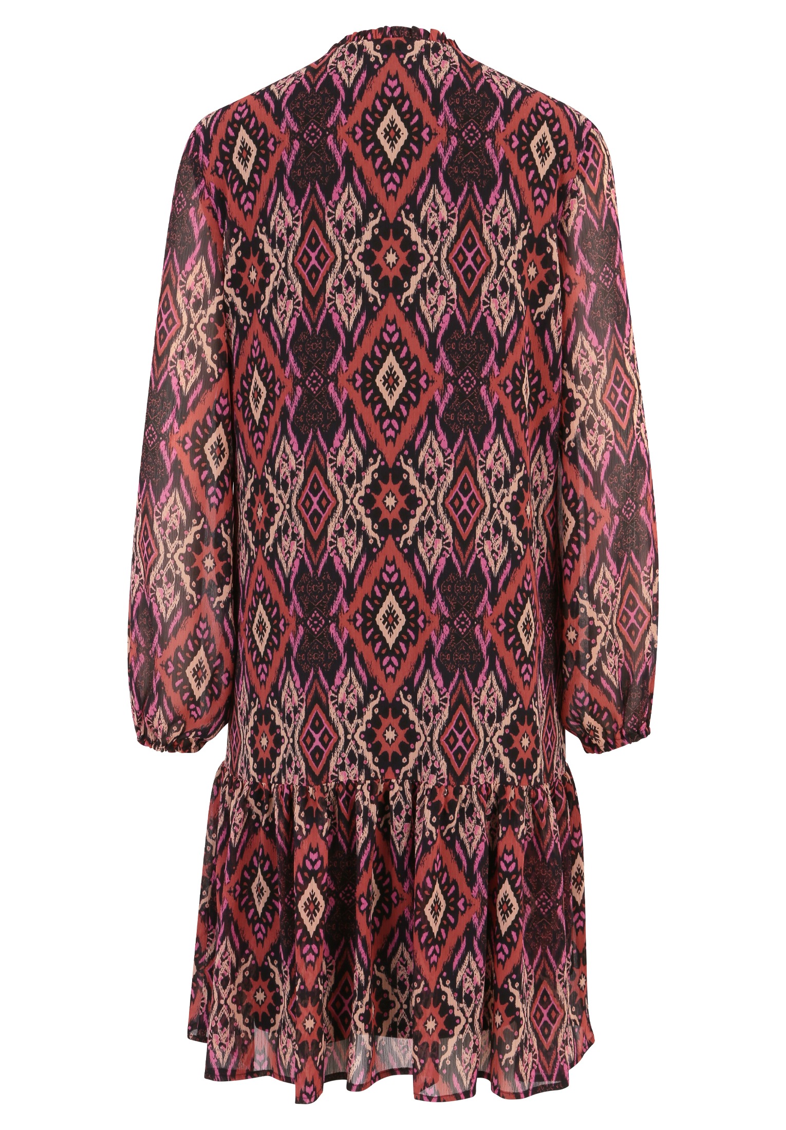 Cartoon Chiffonkleid »Cartoon Chiffonkleid mit Stufen«, Muster