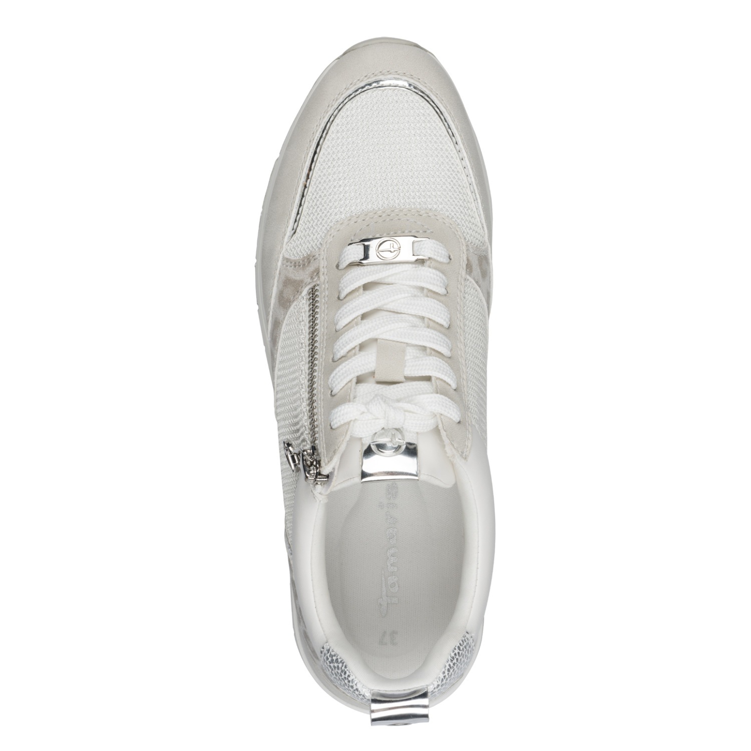 Tamaris Plateausneaker  , Freizeitschuh, Schnürschuh, Halbschuh mit Reißverschluss außen