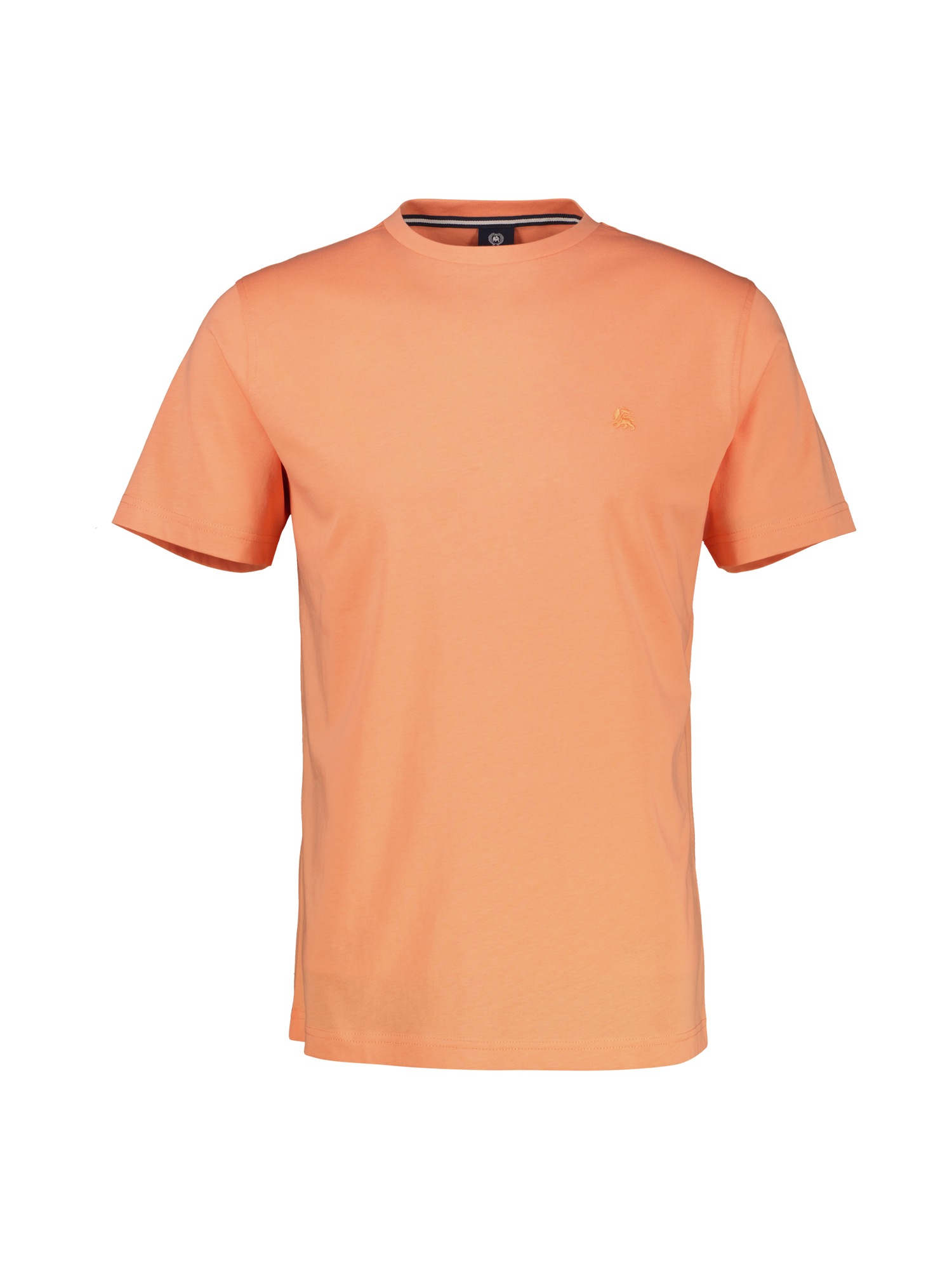 LERROS T-Shirt »LERROS Basic T-Shirt mit Logostitch, unifarben«