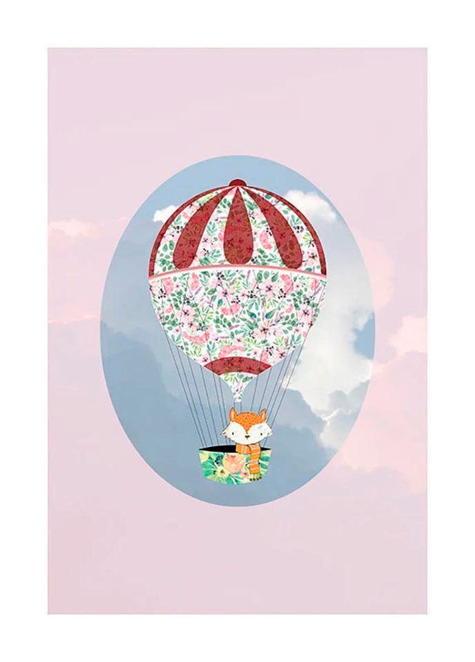 Komar Poster »Happy Balloon Rose«, Figuren, Kinderzimmer, Schlafzimmer,  Wohnzimmer | BAUR | Poster