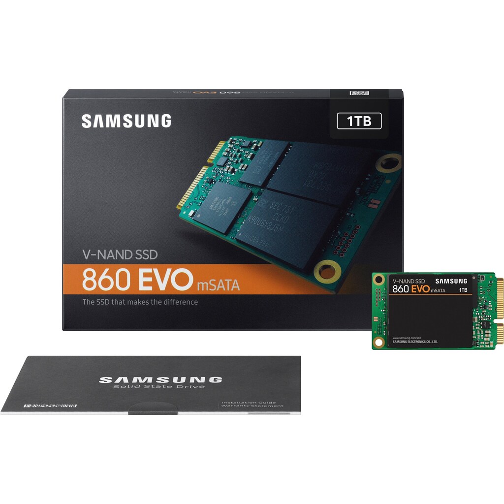 Samsung interne SSD »860 Evo mSATA III SSD«, 2,5 Zoll, Anschluss SATA III