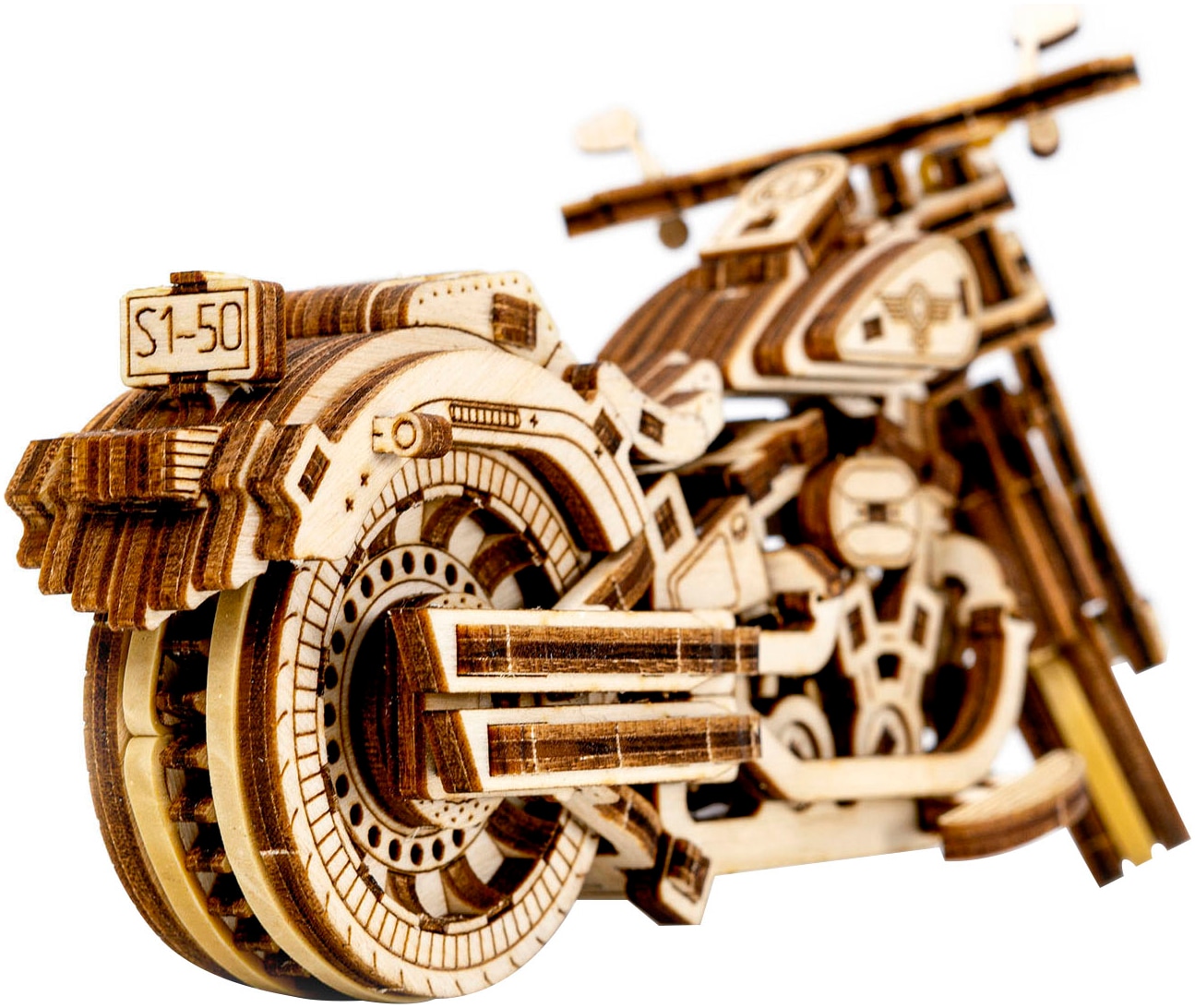 Revell® Modellbausatz »Revell Tiny Adventures, Cruiser V-Twin, Motorrad-Bausatz aus Holz«, 1:13, Made in Europe
