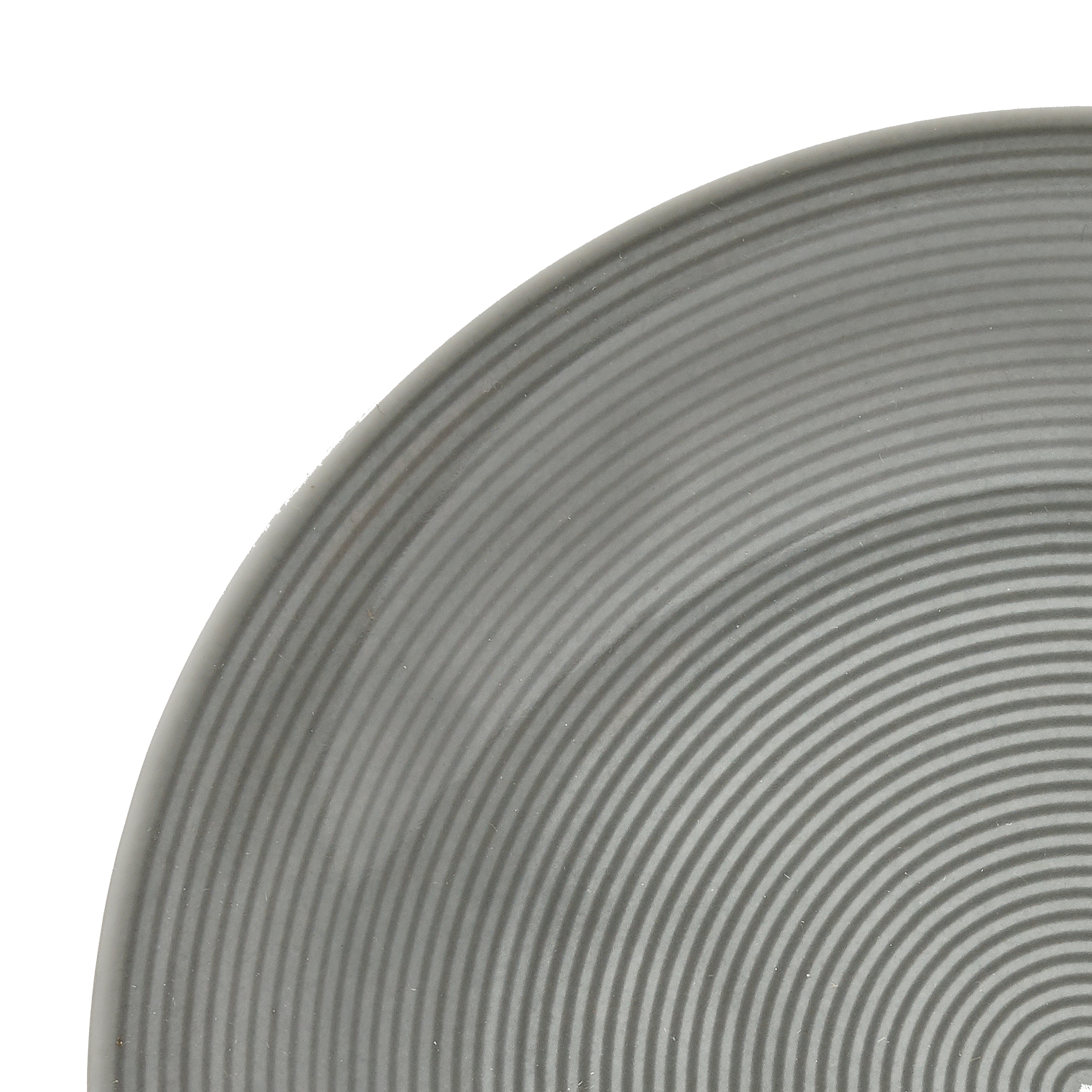 van Well Speiseteller »Jive, flacher Teller 25 cm, 6 Stück«, (Set, 6 St.), dezentes Spiraldekor, spülmaschinen-und mikrowellengeeignet