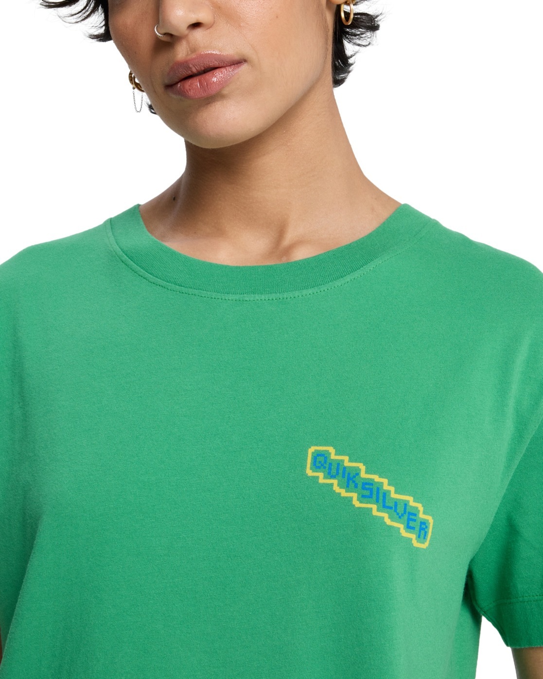 T-Shirt QUIKSILVER "Standard", Damen, Gr. XL, leprechaun, Obermaterial: 100% Walkfrottier;, Shirts T-Shirt 3