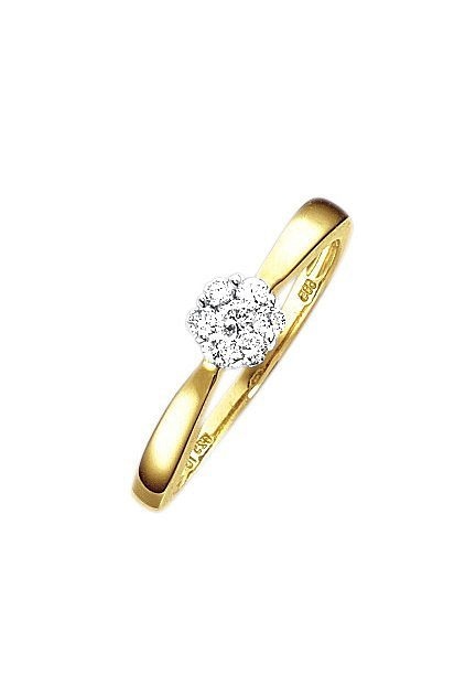 Solitärring »Schmuck Geschenk Gold 585 Damenring Verlobungsring Goldring LIEBE«, mit...