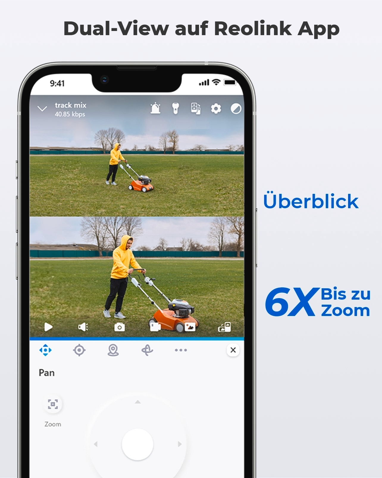 Überwachungskamera »Trackmix Series W760 WiFi-Outdoor«, Außenbereich