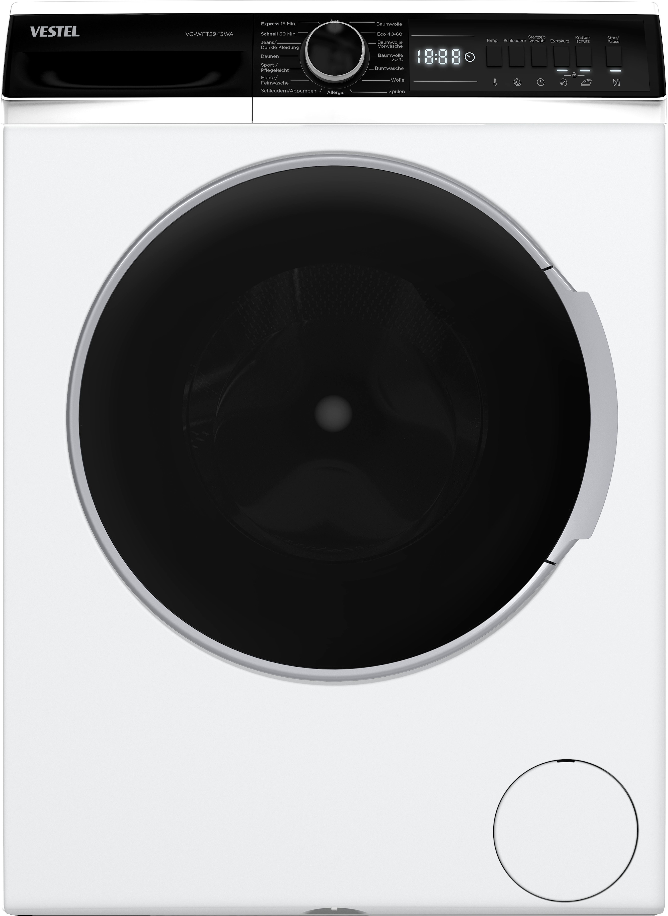 VESTEL Waschmaschine »VG-WFT2943WA«, 9 kg, 1400 U/min