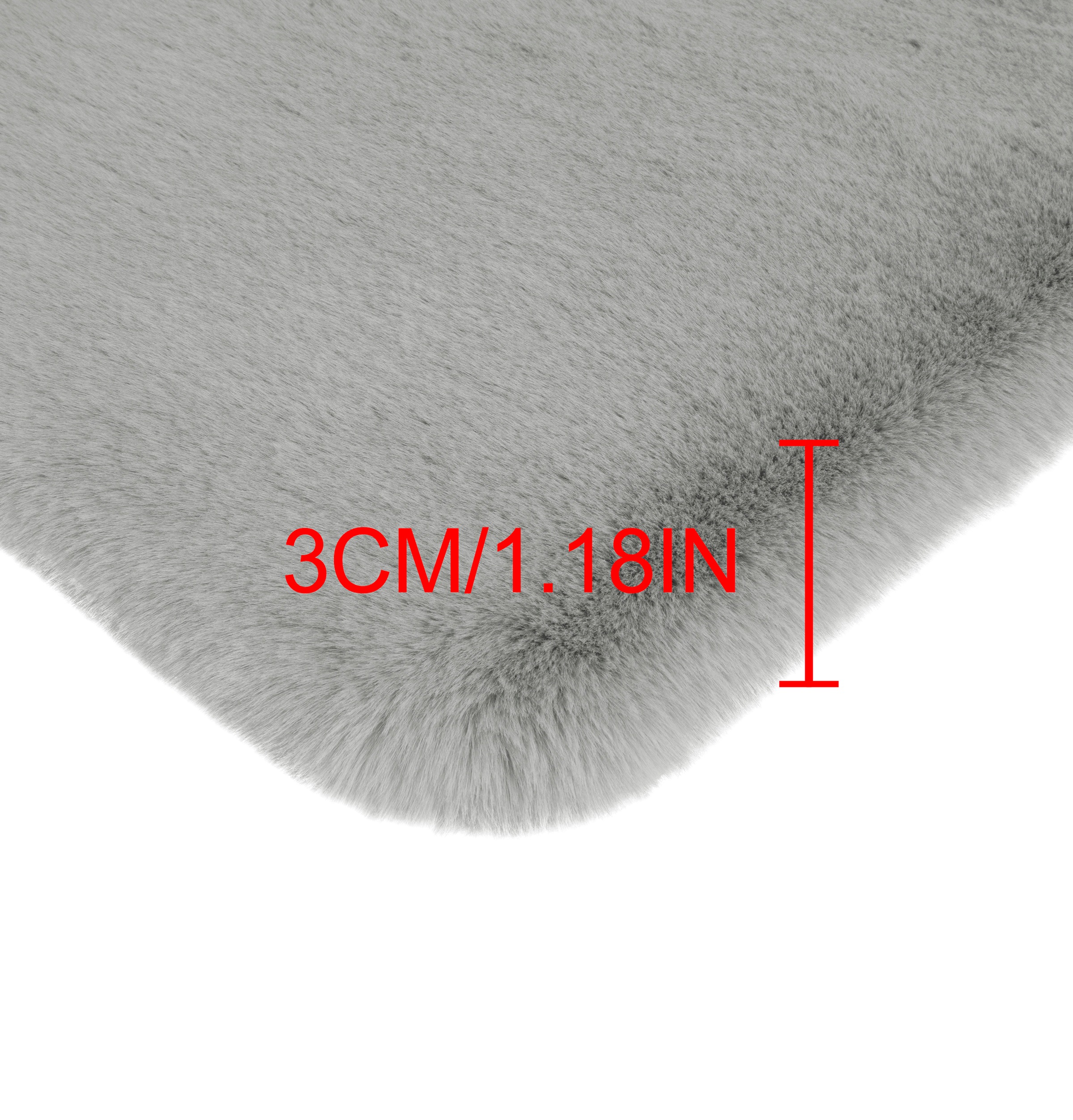 my home Badematte »Rabbit Badematten, Badvorleger, Badezimmer Teppich«, rutschhemmend beschichtet, strapazierfähig-fußbodenheizungsgeeignet-schnell trocknend, Kaninchenfell-Haptik, Badteppich, rechteckig, rund & als 3-tlg. Set