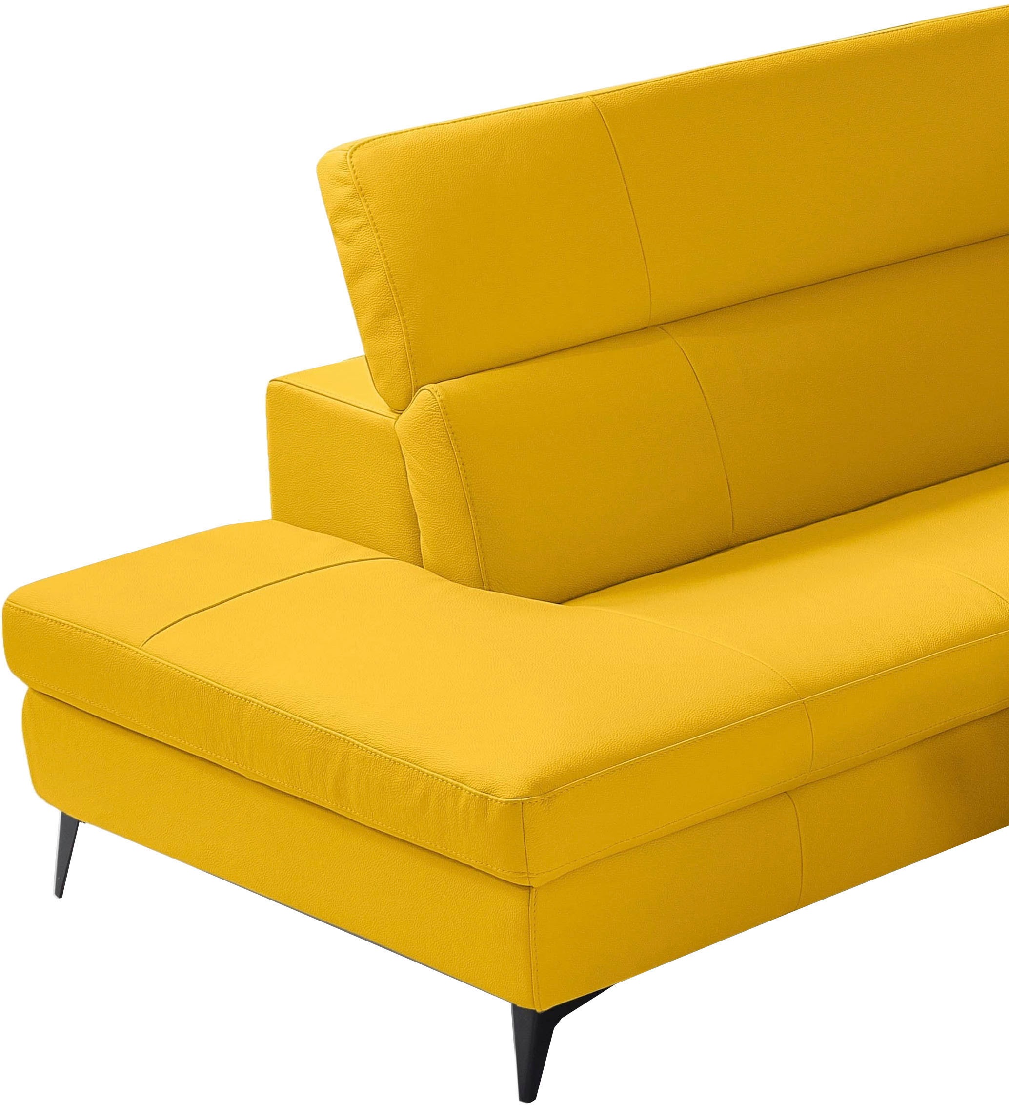 Egoitaliano Ecksofa »Edith, Designsofa mit hohem Sitzkomfort, L-Form«, inkl. elektrischer Relaxfunktion und manuell verstellbaren Kopfteilen