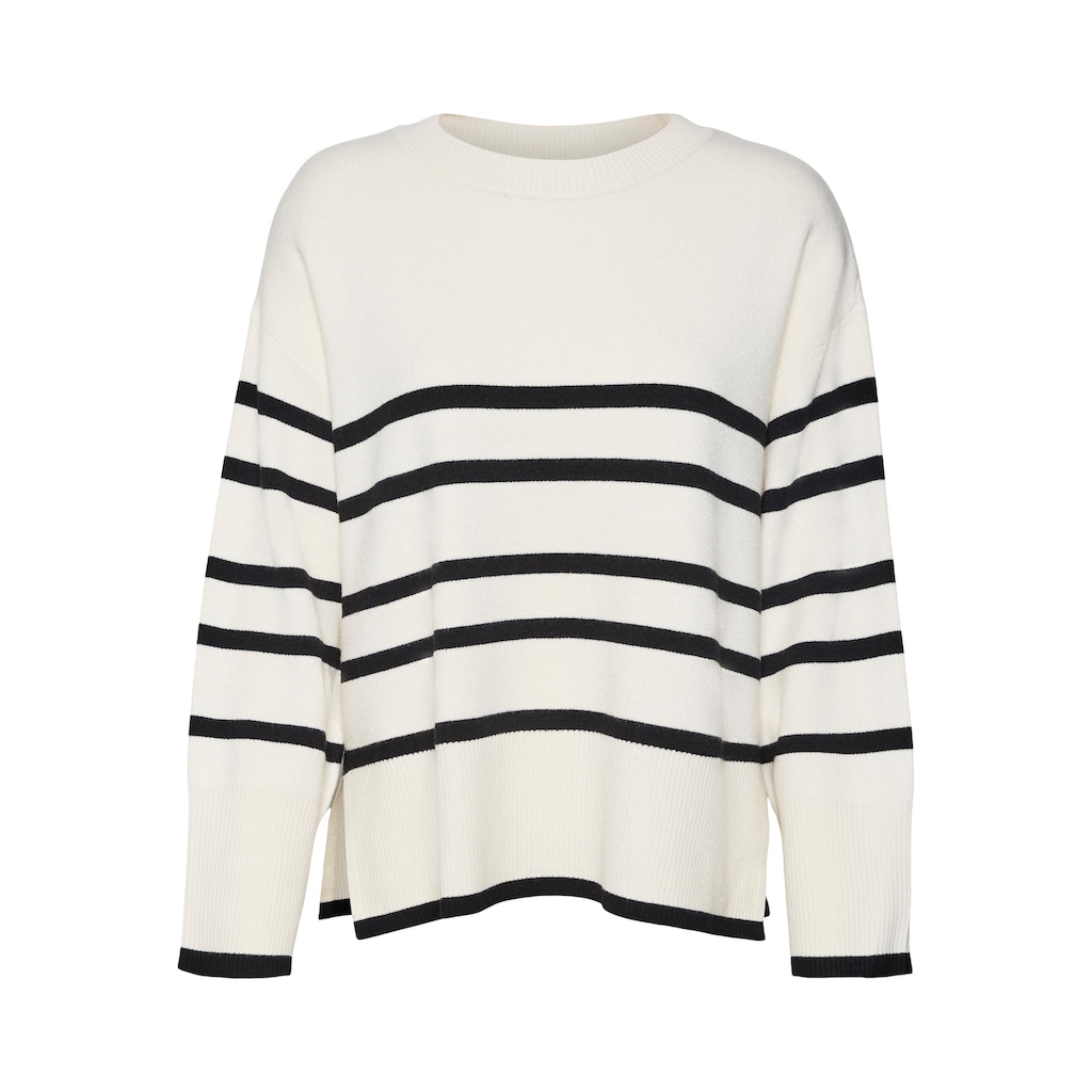 Vero Moda Rundhalspullover »VMSABA LS O-NECK STRIPE PULLOVER GA NOOS«