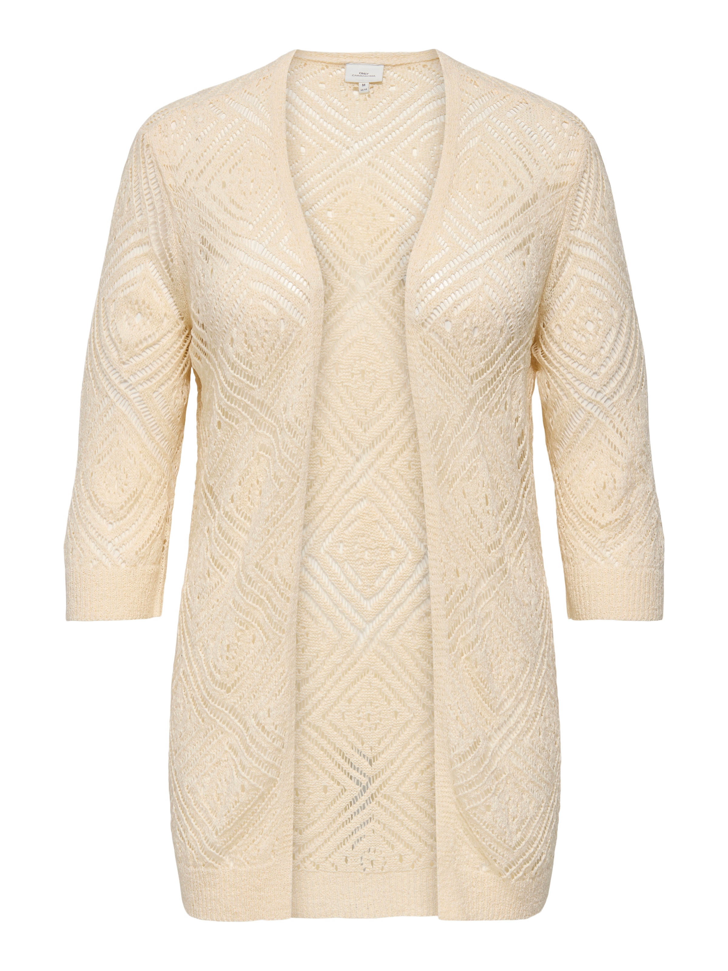 ONLY CARMAKOMA Strickjacke »CARWISTY 3/4 SL OPEN CARDIGAN KNT«