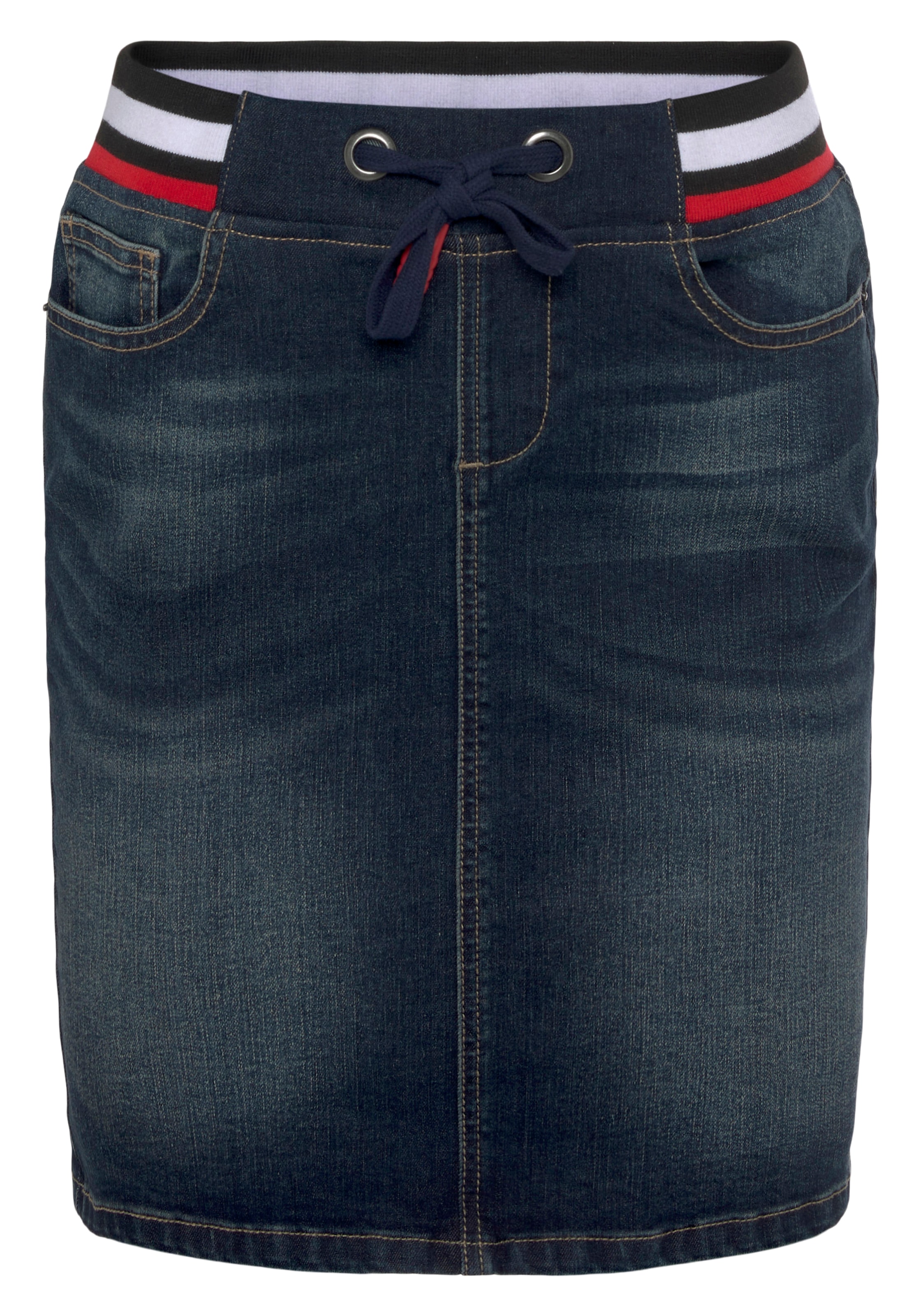 wassersparende H.I.S durch Ozon Jeansrock »cleoHS«, | kaufen Wash BAUR Produktion ökologische,