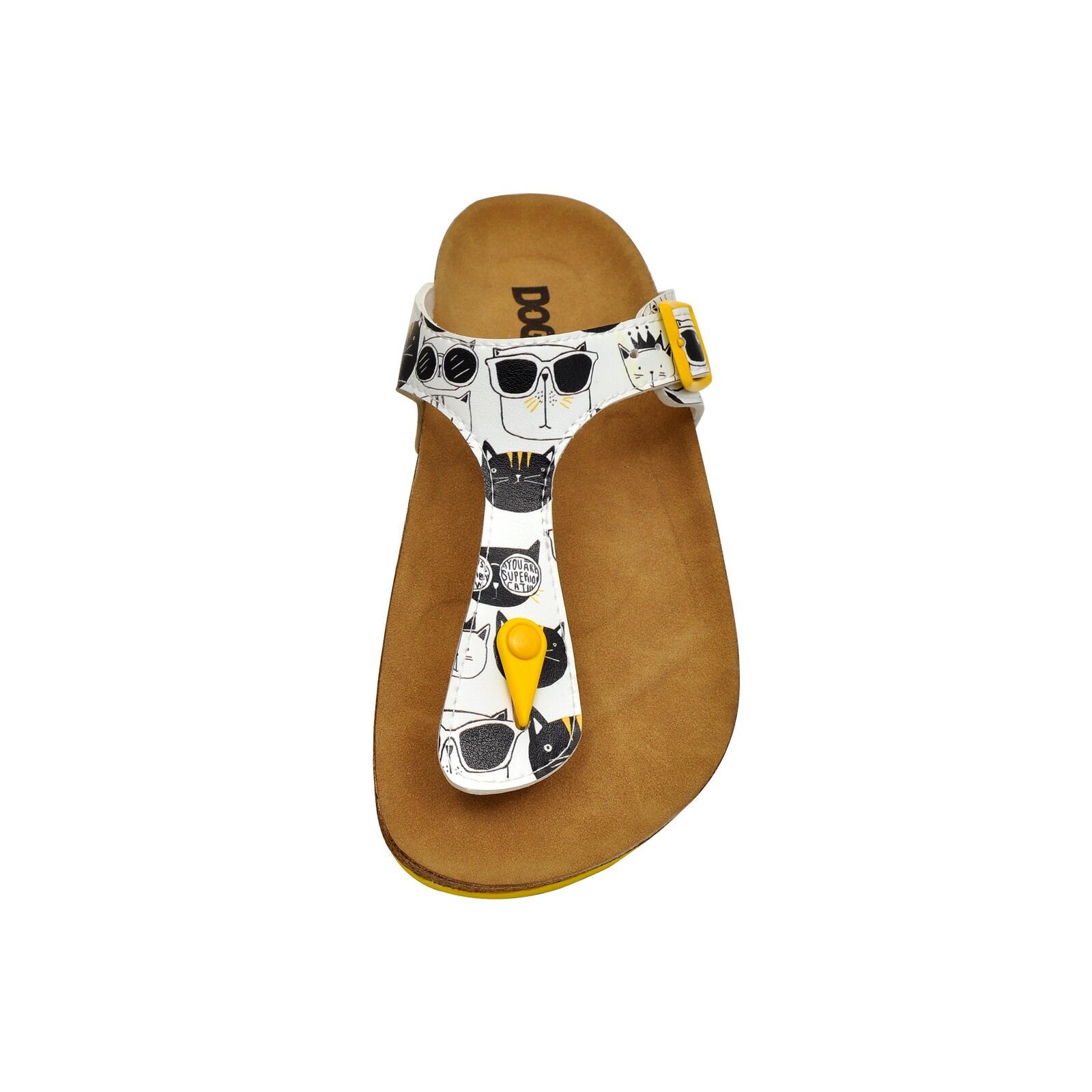 DOGO Zehentrenner »Lila Zehentrenner Yabara With Fish Damen Sandalen«, Vegan