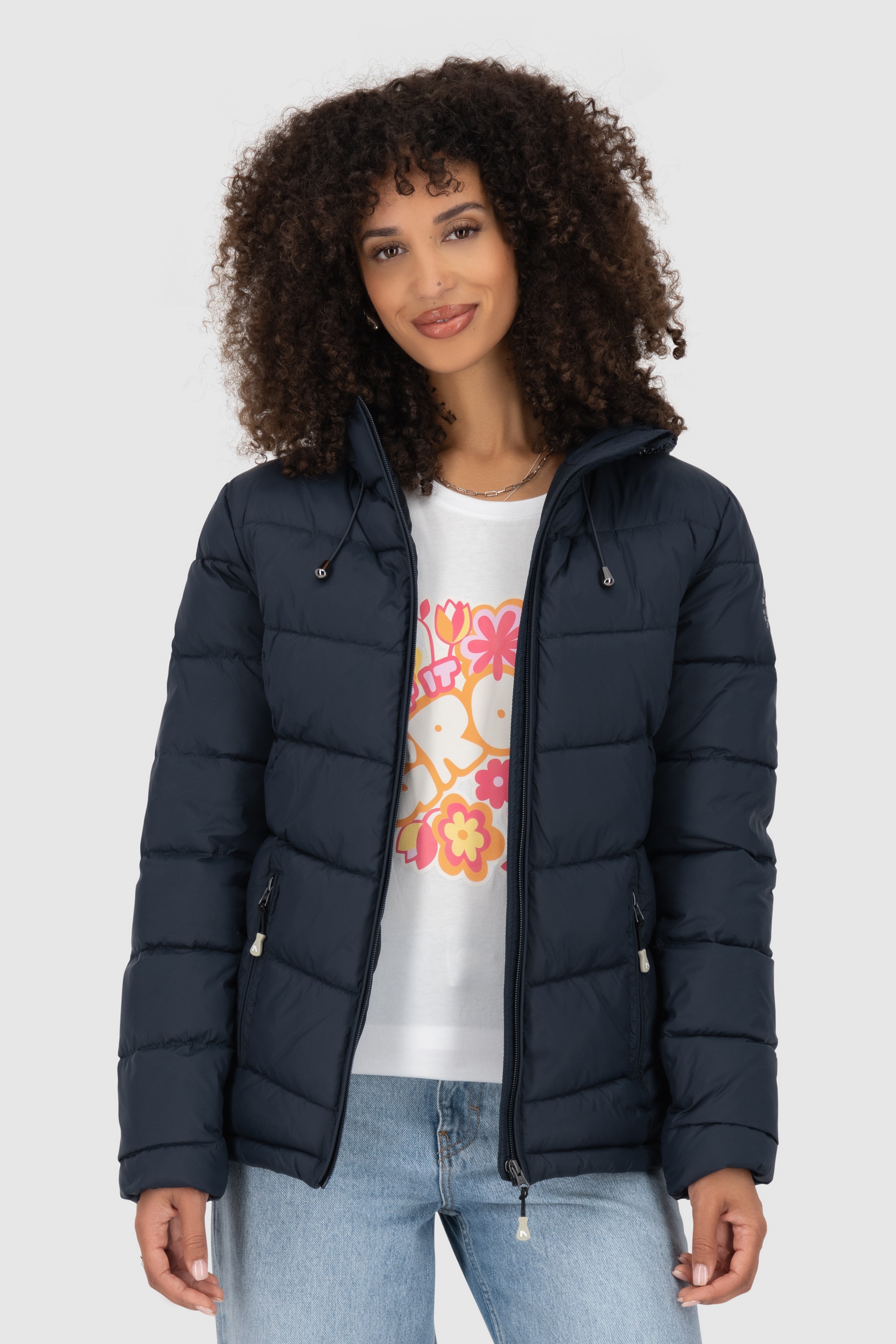 Alife & Kickin Winterjacke »Damen LirazAK A«, Ultraleichte taillierte Steppjacke mit Kapuze