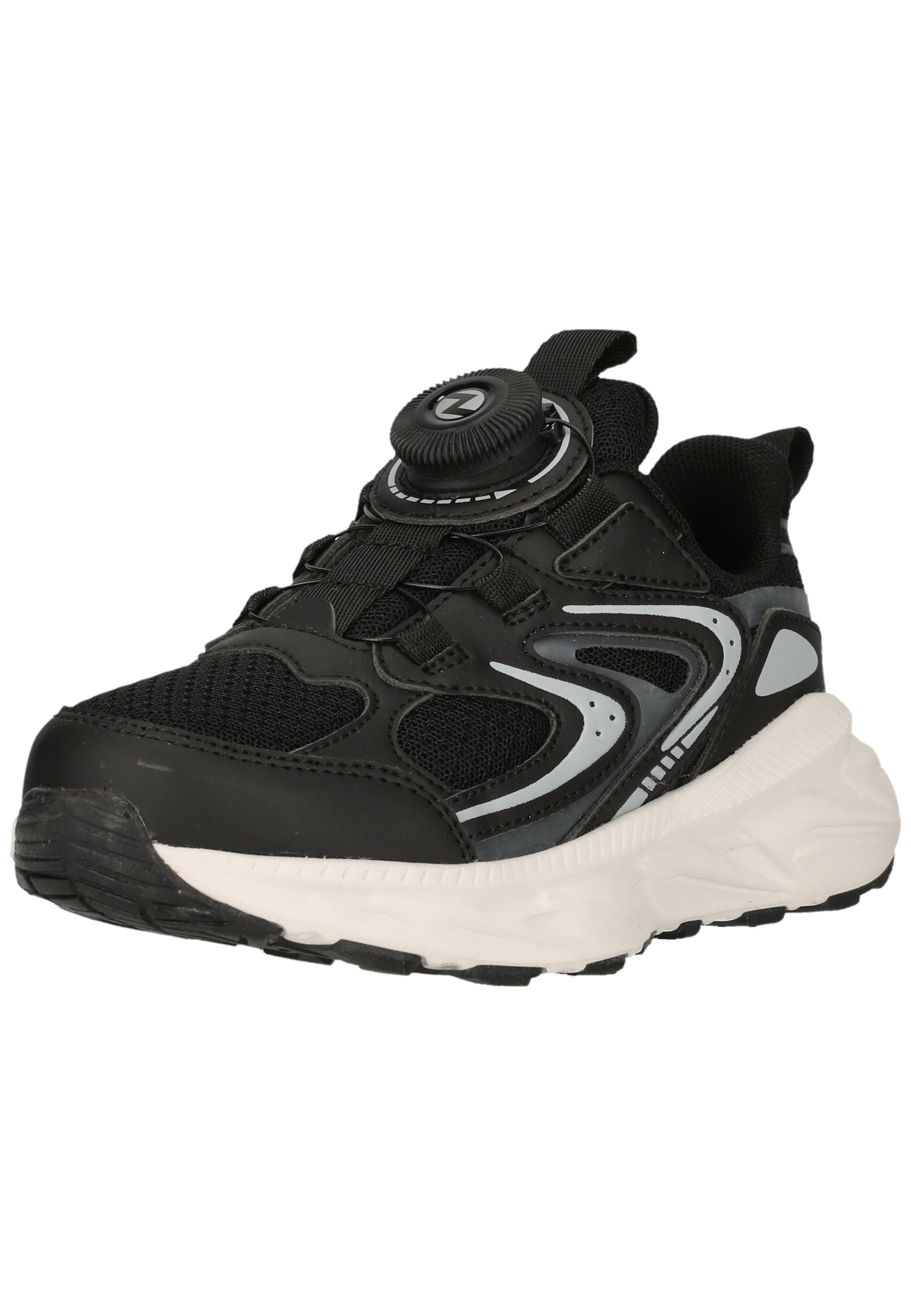 Sneaker ZIGZAG "Sagunto", Mädchen, Gr. 34, schwarz, weiß, Kunstfaser, Polyurethane, Schuhe Sneaker, Lichter