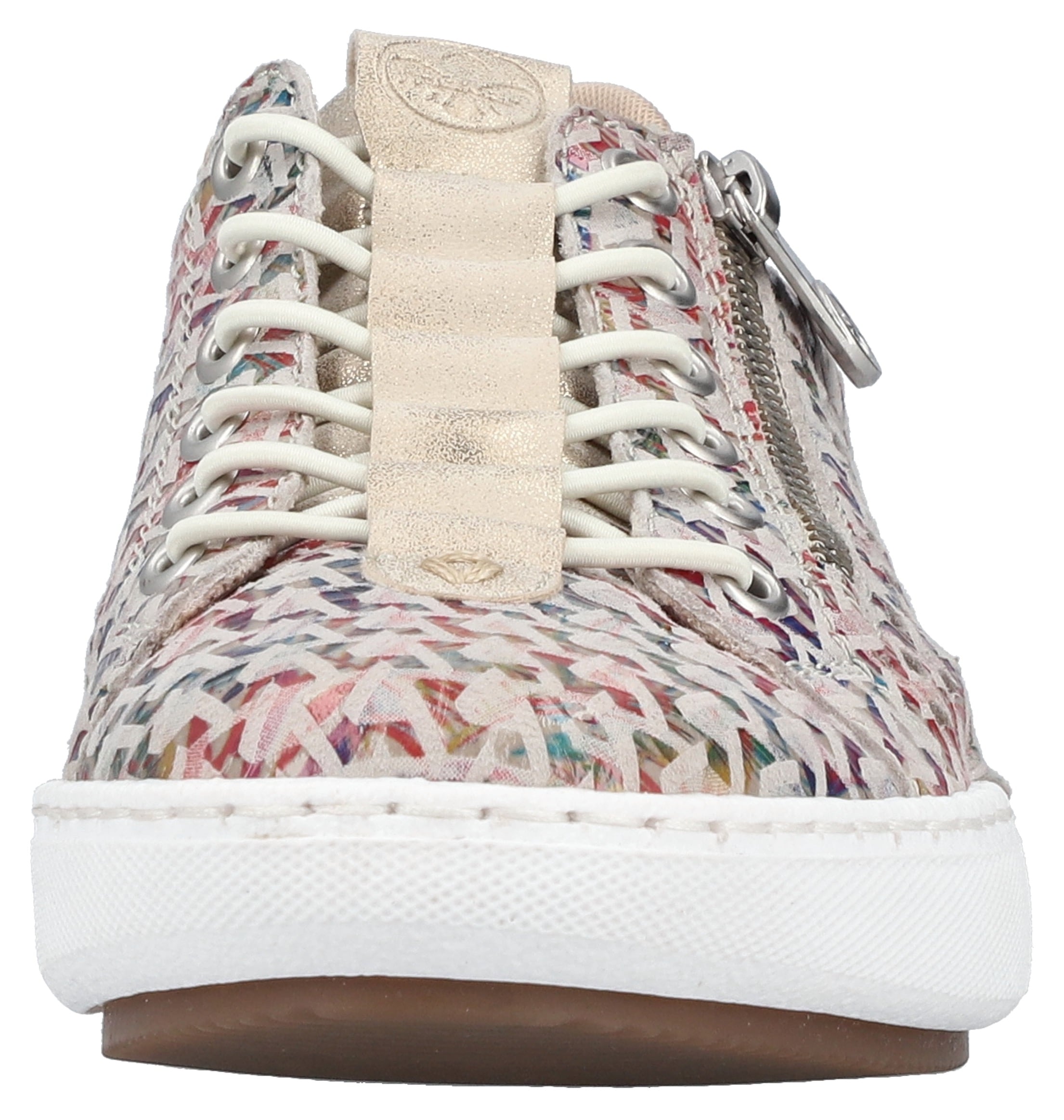 Rieker Slip-On Sneaker, Schlupfschuh, Halbschuh, Freizeitschuh mit gepolstertem Schaftrand