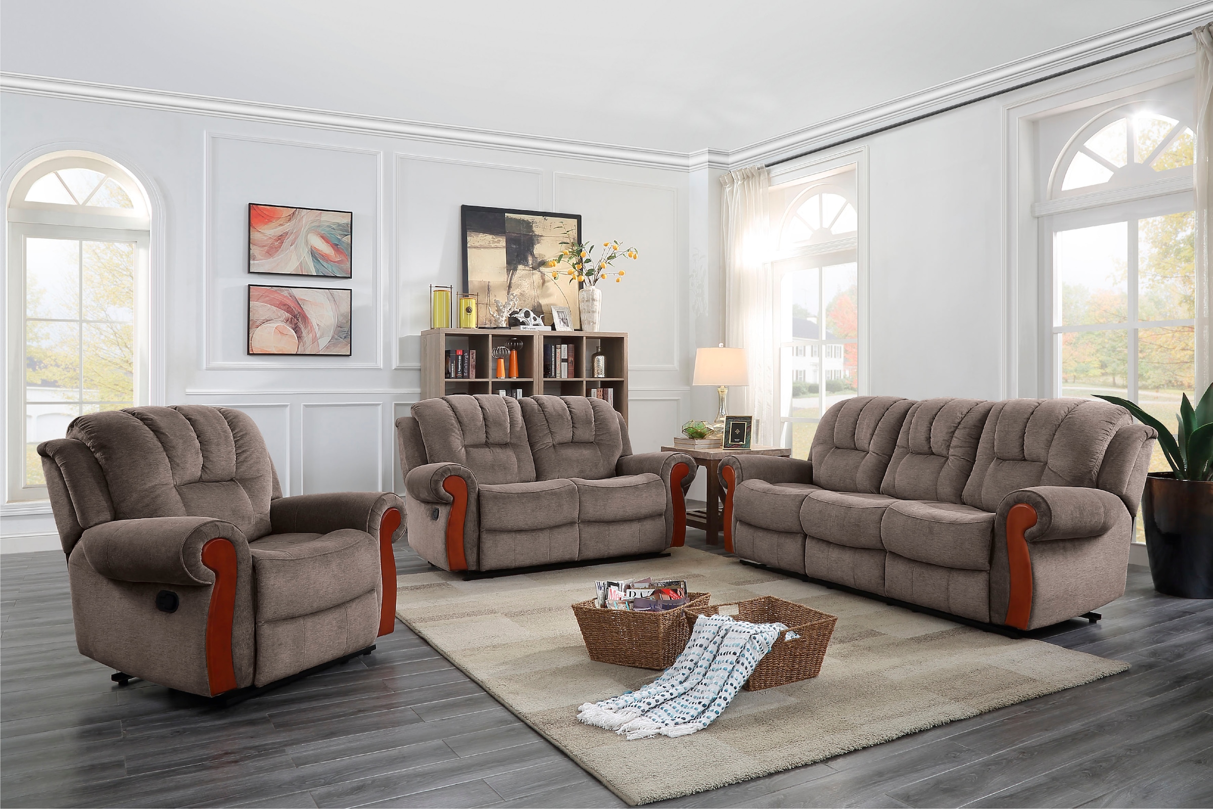 Home affaire 3-Sitzer »Marven«, mit Relaxfunktion an 2 Sitzen und Federkern- Polsterung | BAUR