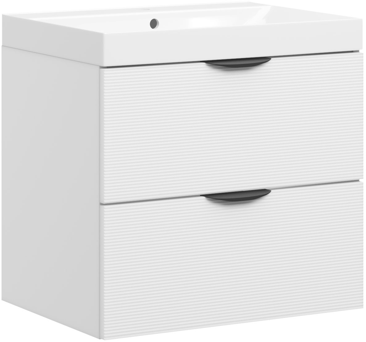 welltime Waschtisch "FLOW STRIPE mit Waschbecken, Breite 60 oder 80cm, mode günstig online kaufen