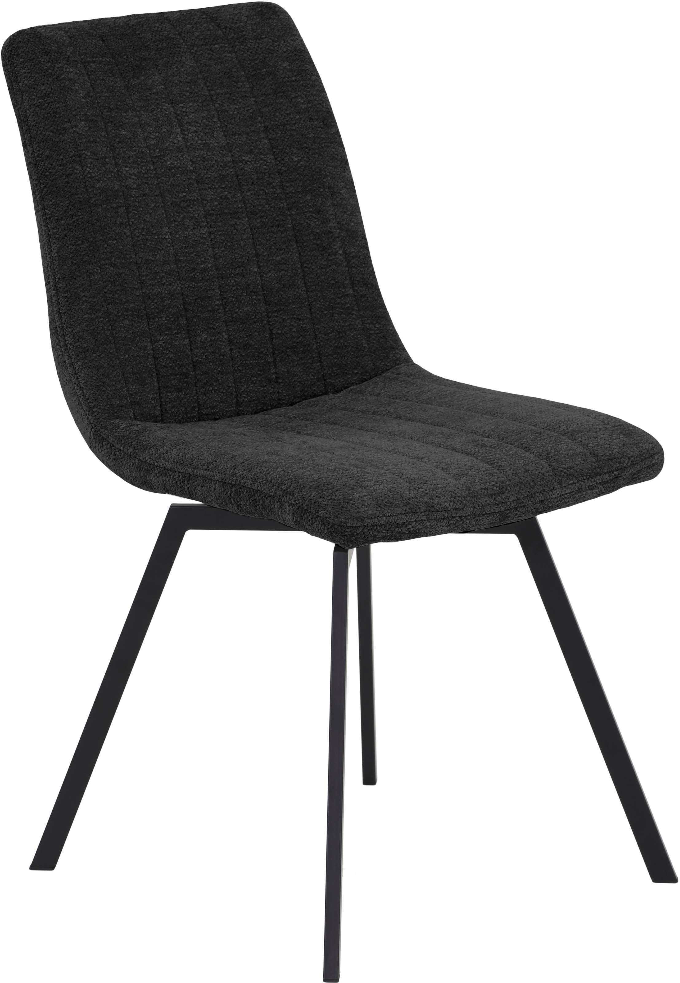 HELA Essgruppe »SAAR«, (6 tlg.), Tisch 160-200x90 cm, Einlegeplatte, X-Gestell, Stuhl 360° drehbar