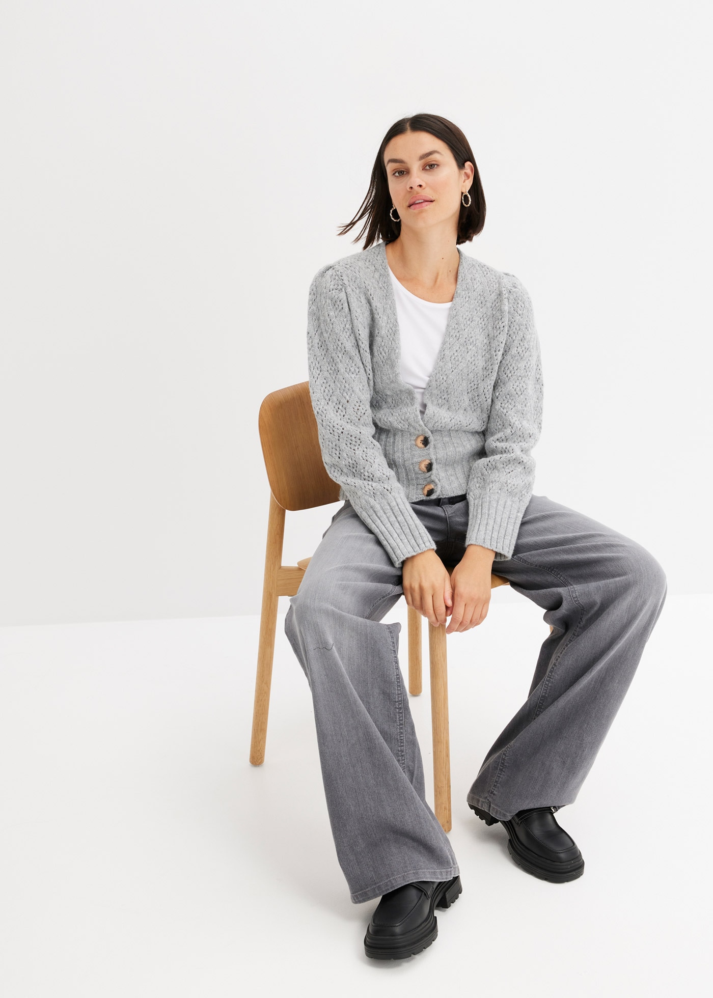 bonprix Strickjacke »Feinstrickjacke«, Feinstrickjacke
