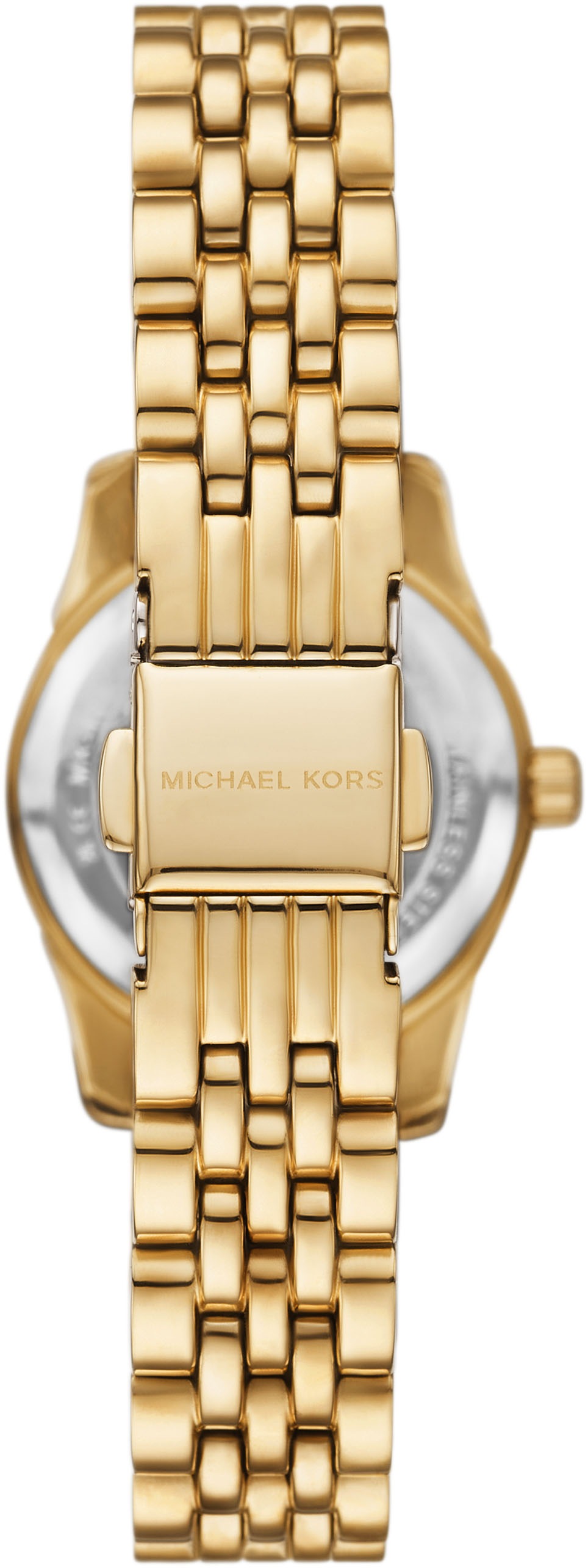 MICHAEL KORS Quarzuhr »PETITE LEXINGTON«, Armbanduhr, Damenuhr, Edelstahlarmband, analog, Glassteine