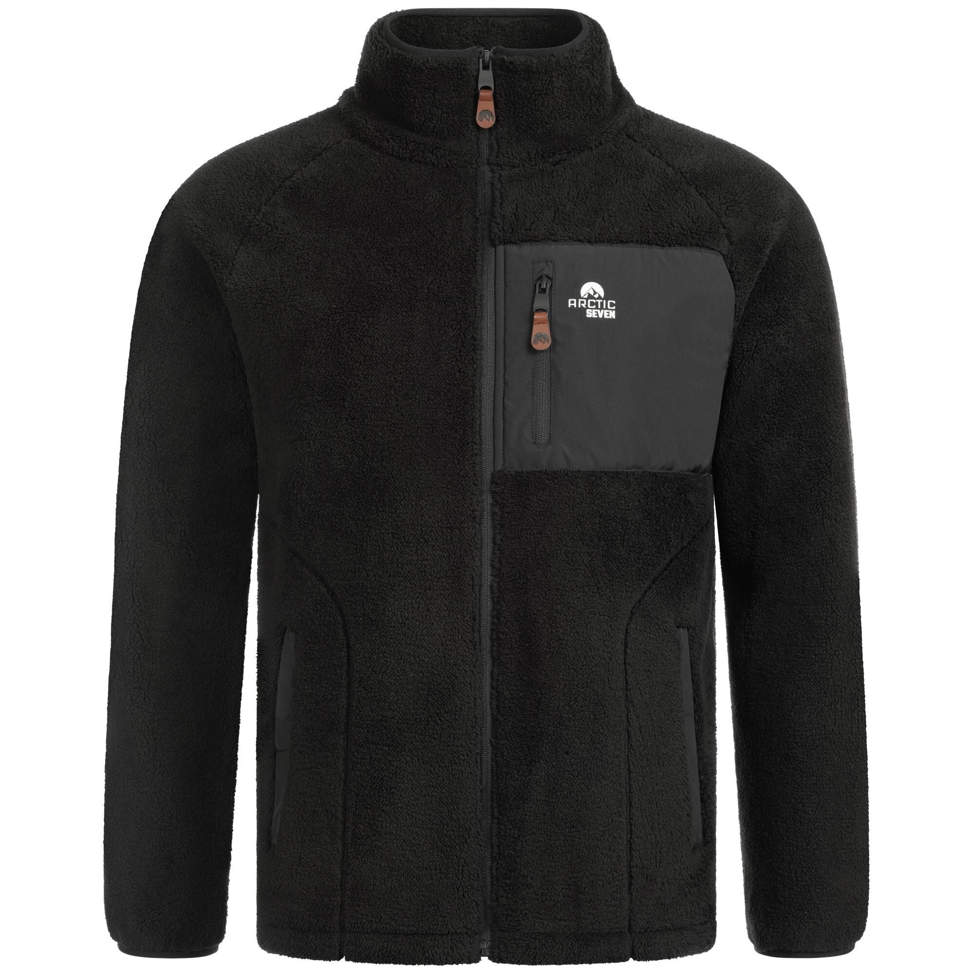 Arctic Seven Fleecejacke »ASAdvenio«, Aus hochwertigem Sherpa-Fleece