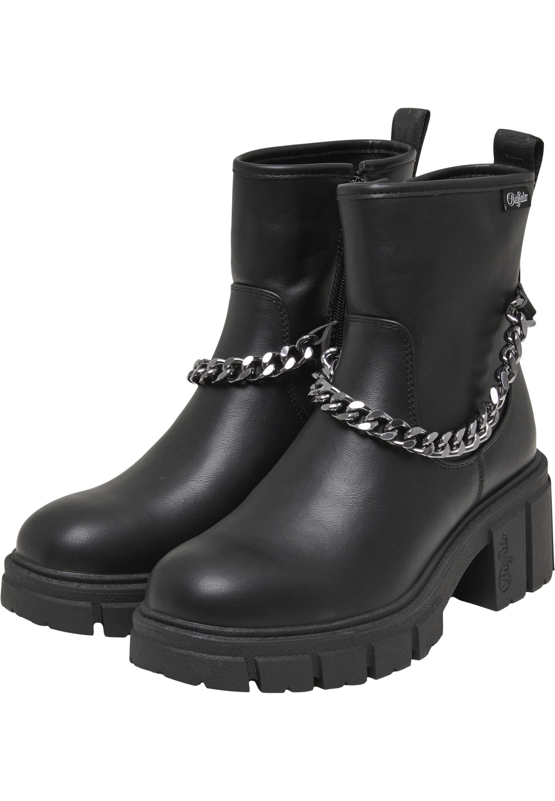 Buffalo Stiefel "Buffalo ZORA SOCK BOOTIE CHAIN - VEGAN NAPPA"