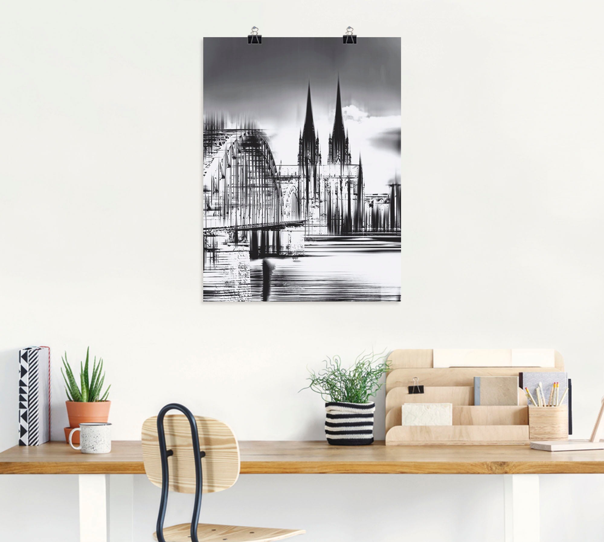 Artland Wandbild "Köln Skyline Collage III", Deutschland, (1 St.), als Lein günstig online kaufen