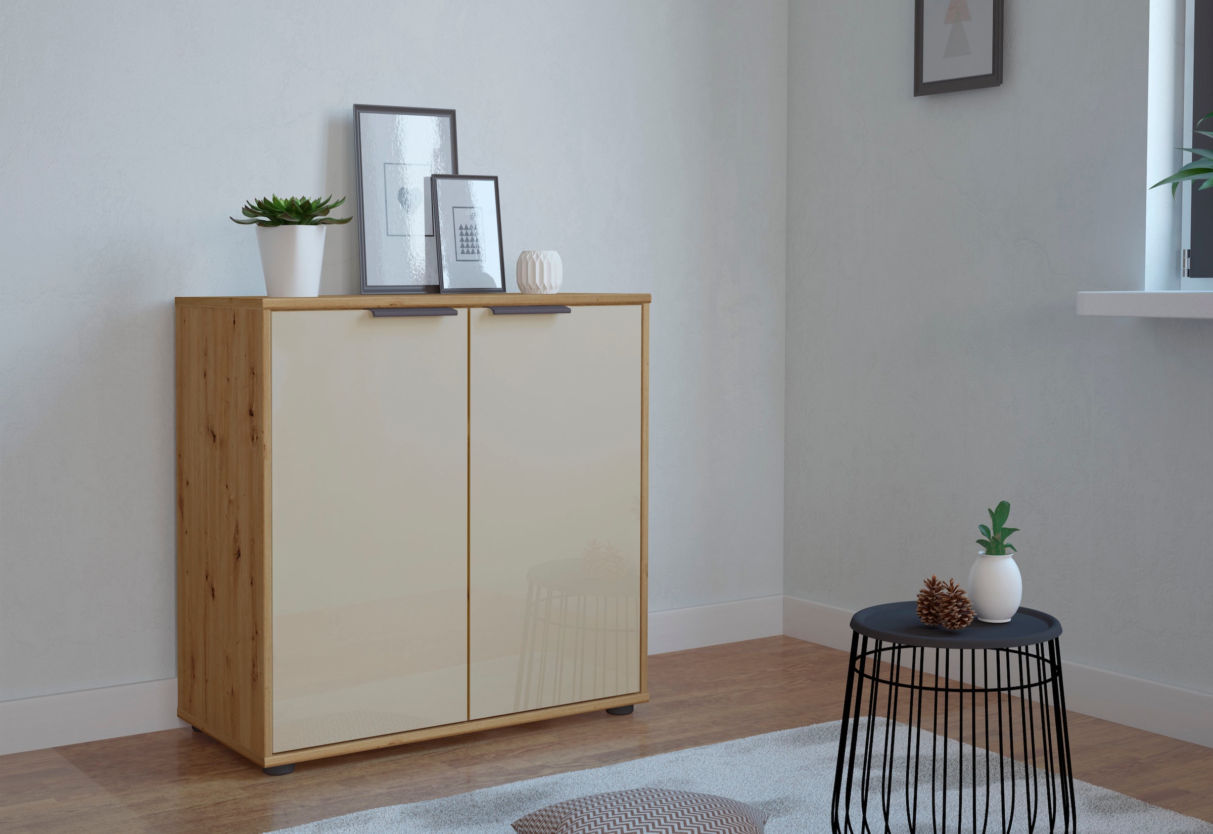 WIEMANN Kommode »Monaco«, mit Glasfront, vormontiert