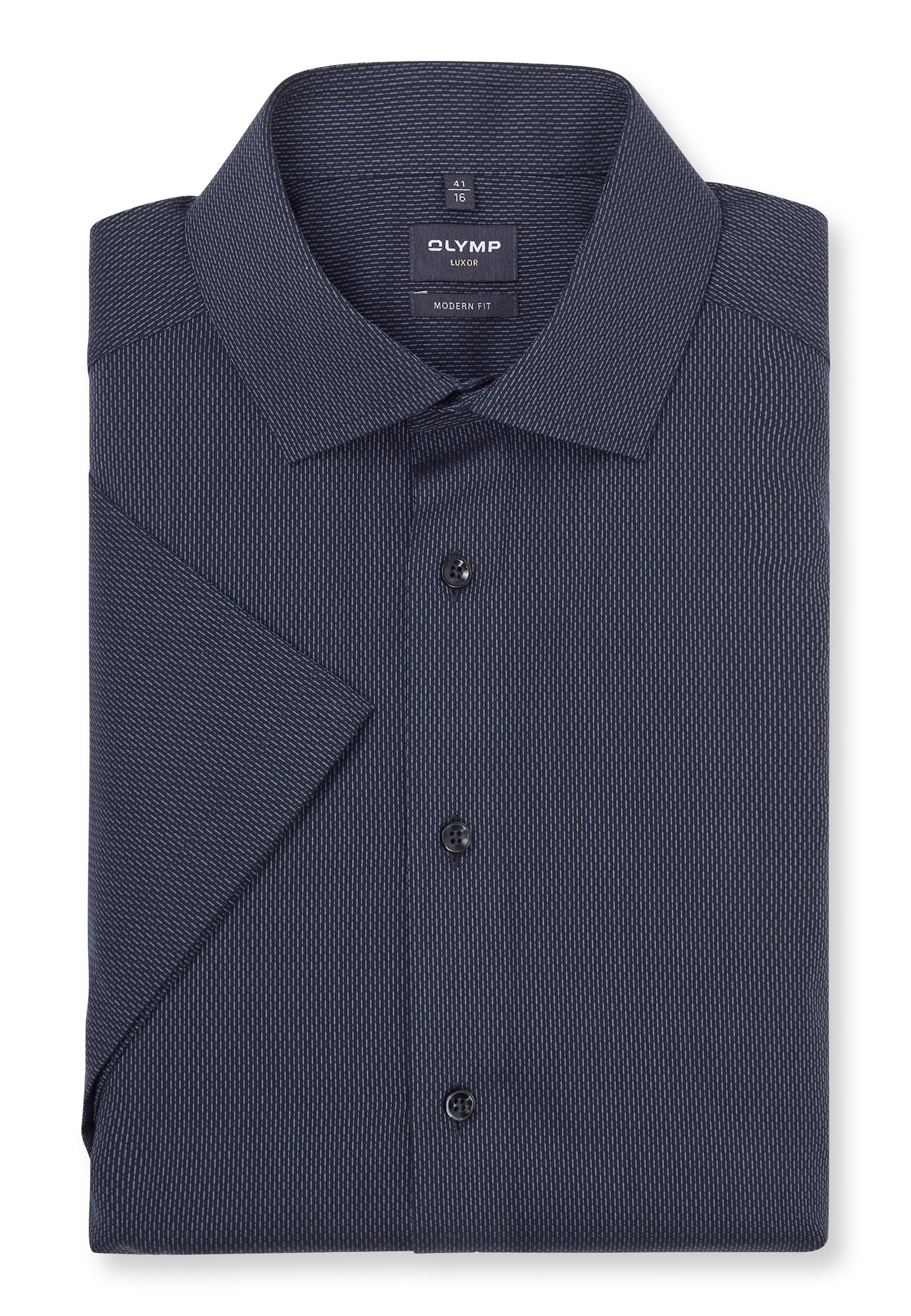 OLYMP Luxor Modern Fit Businesshemd Marine Gr. 43 9
