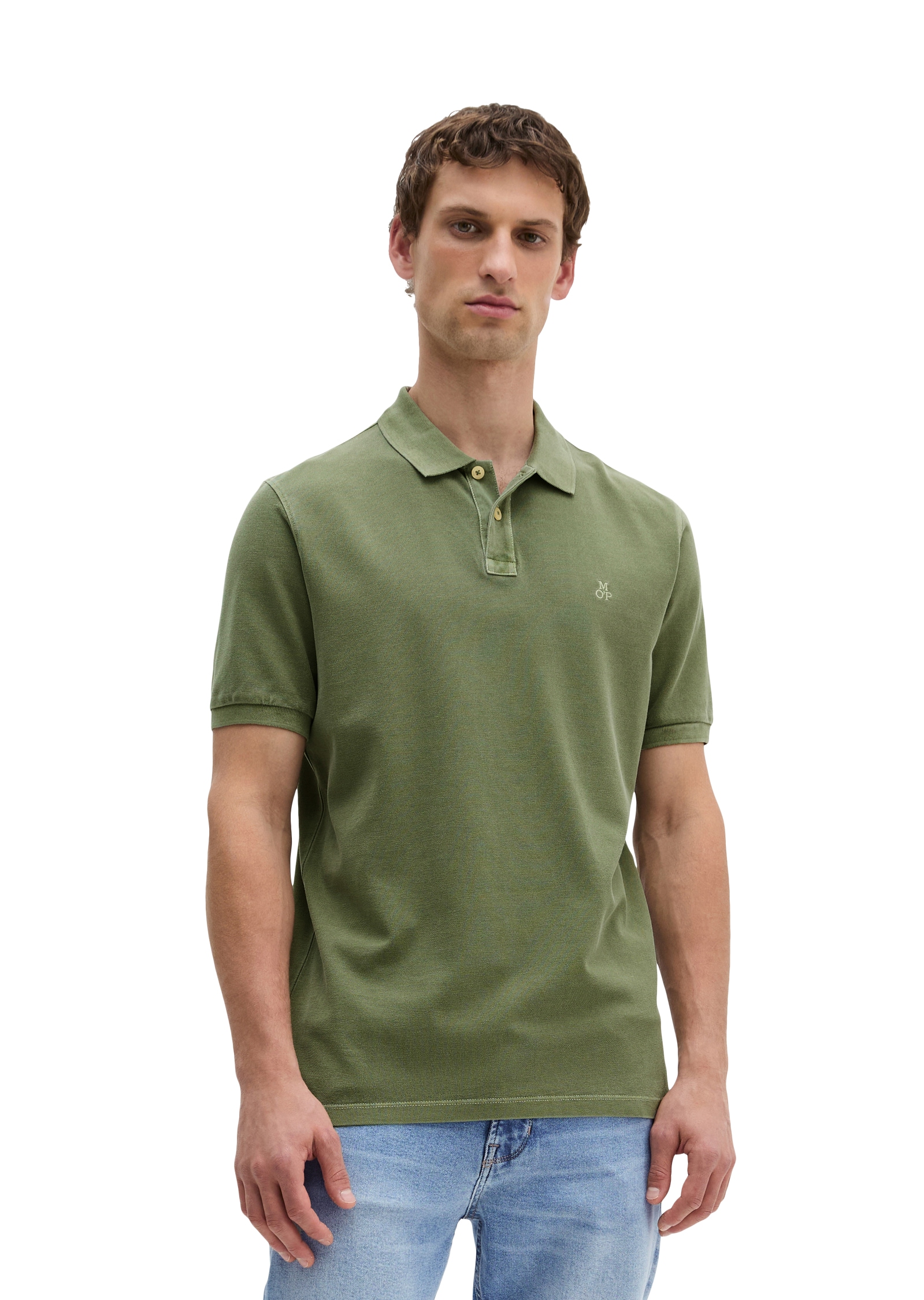 Marc OPolo Poloshirt Piqué regular garment-dyed aus Bio-Baumwolle