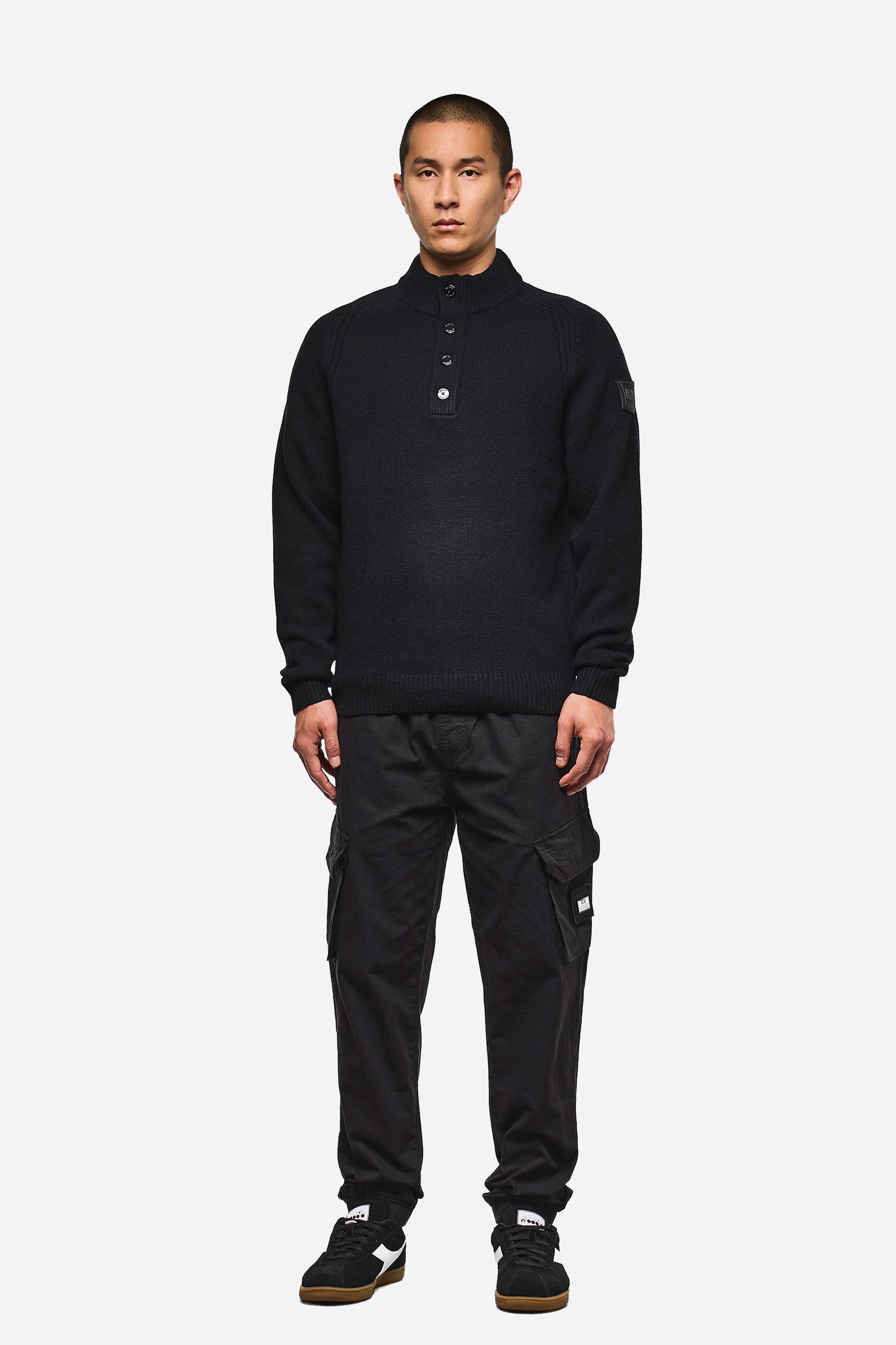 Thumbnail - Weekend Offender Sweatshirt "CASTILLOS WOOL RICH FUNNEL NECK SWEATER Herren", Pullover Herren, leichter Strickpulli, Swe...