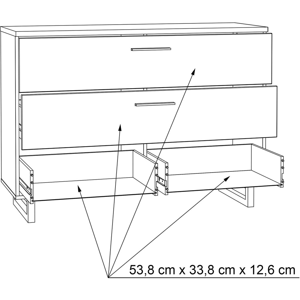 FORTE Schubkastenkommode »Sirius Crown«