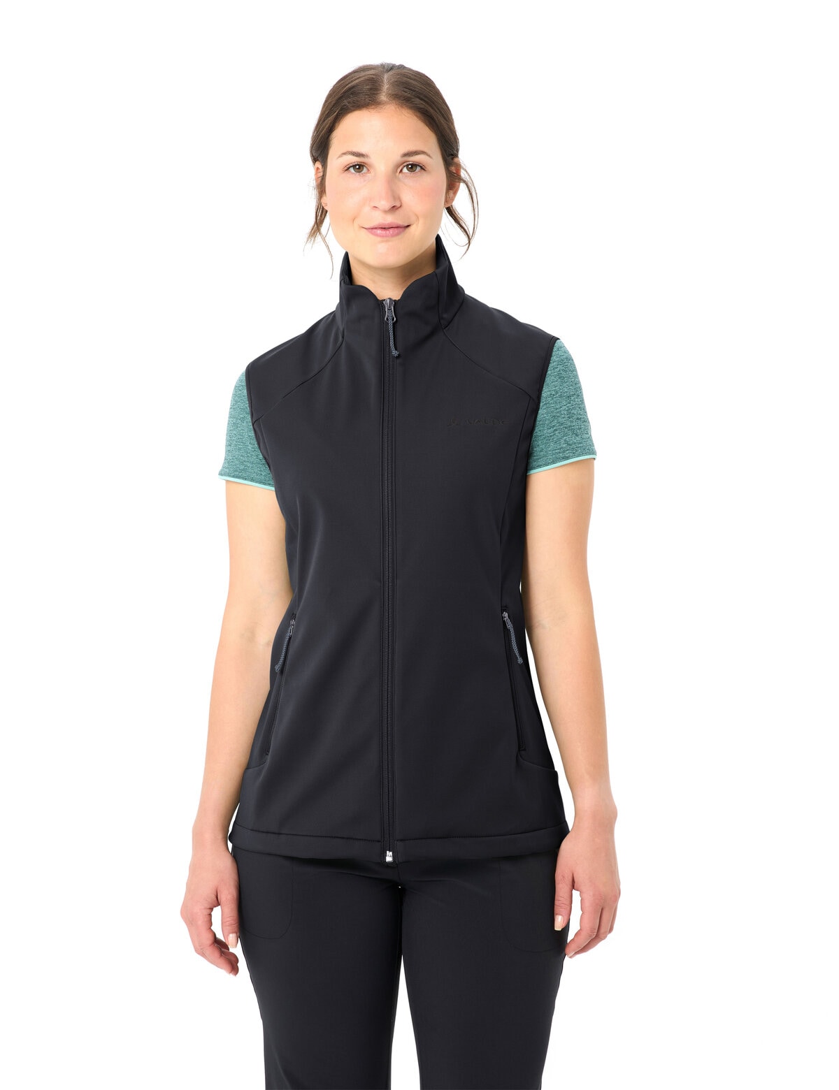 VAUDE Softshellweste »Women's Everhike Softshell Vest« wasserabweisend, windabweisend, wärmeisolierend, sportlicher Stil