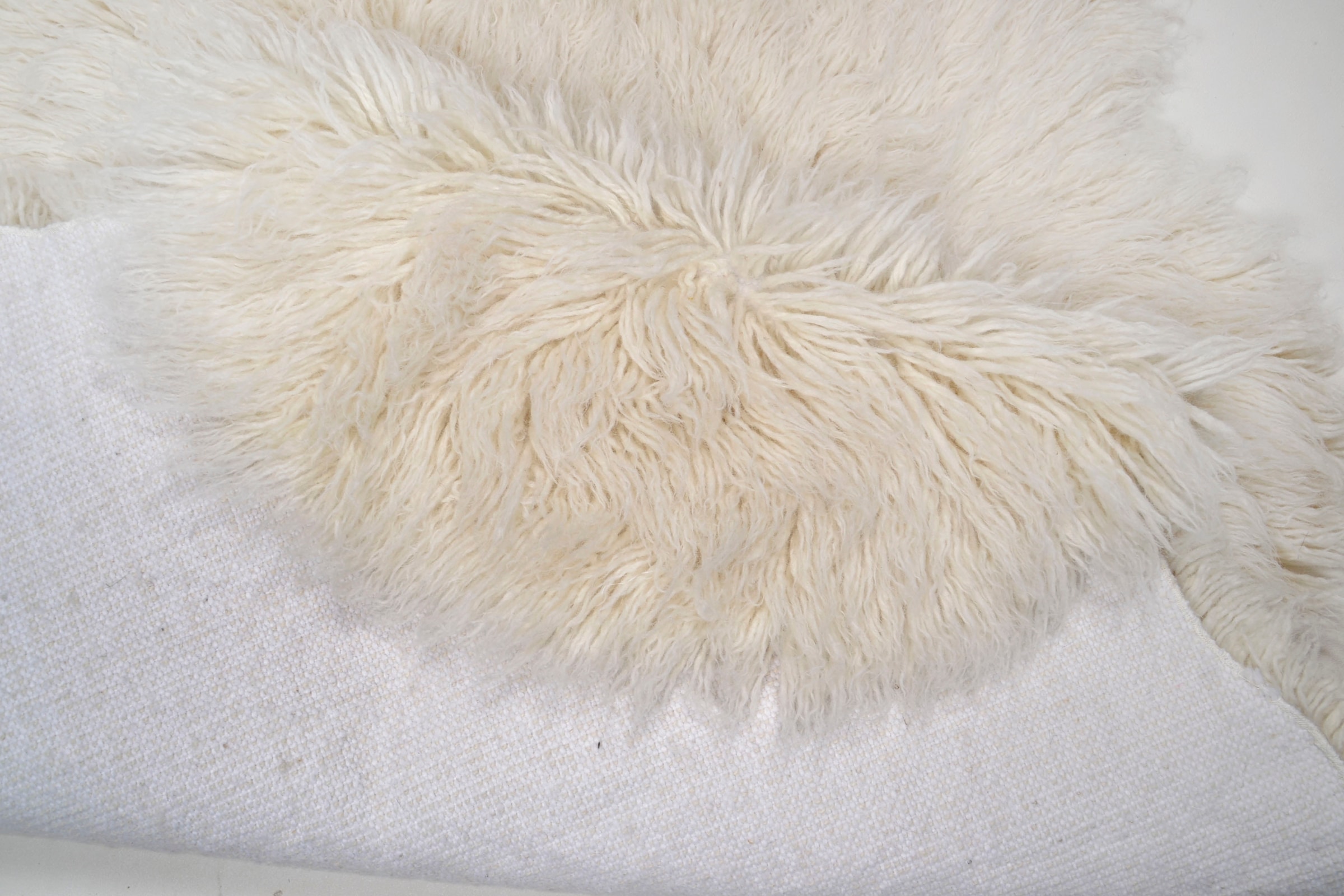 THEKO Wollteppich »Flokos 2«, wolkenförmig, Handweb Teppich, Hochflor, reine Wolle, handgewebt
