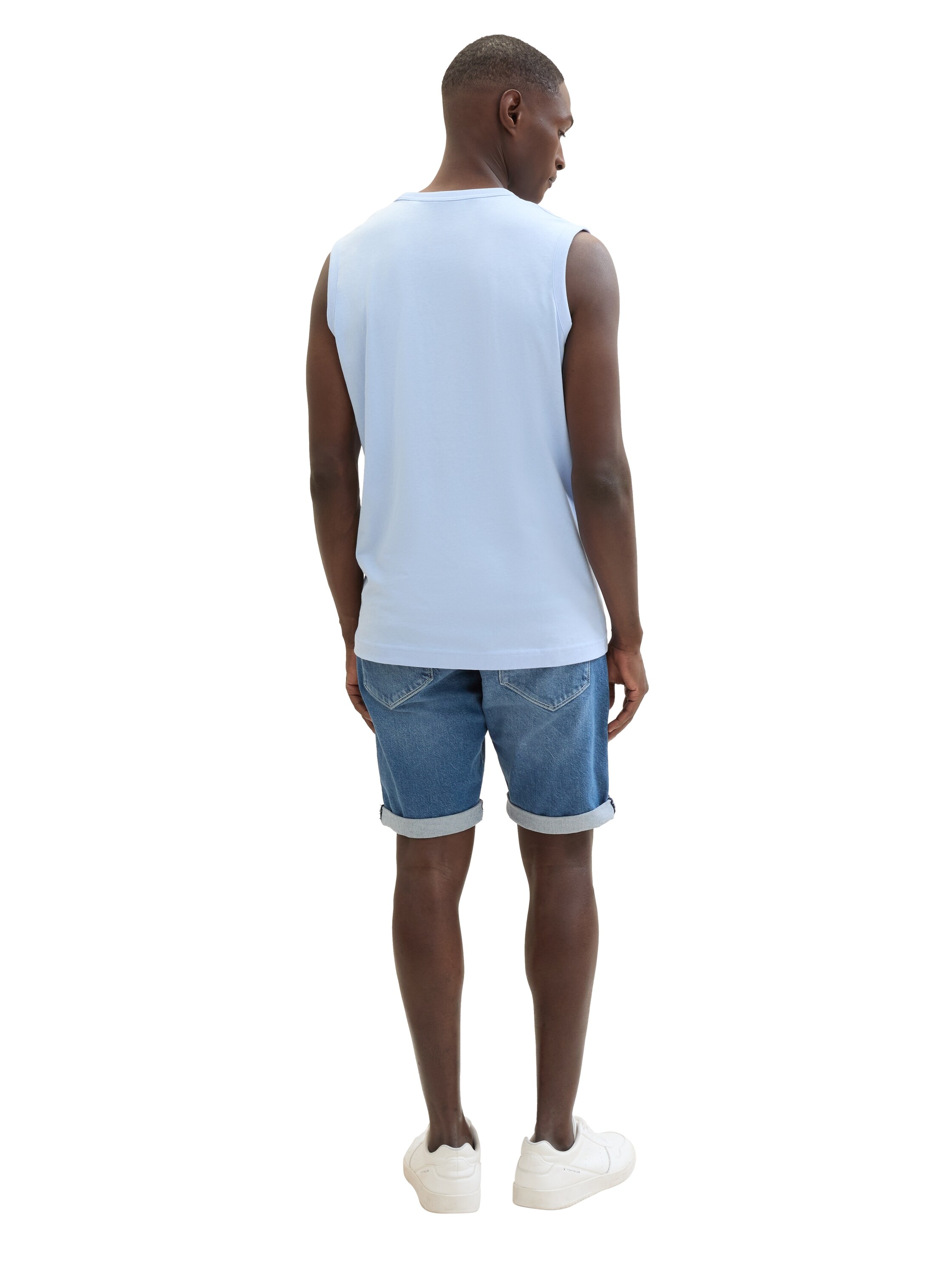 TOM TAILOR Jeansbermudas »JOSH«, mit Markenlabel