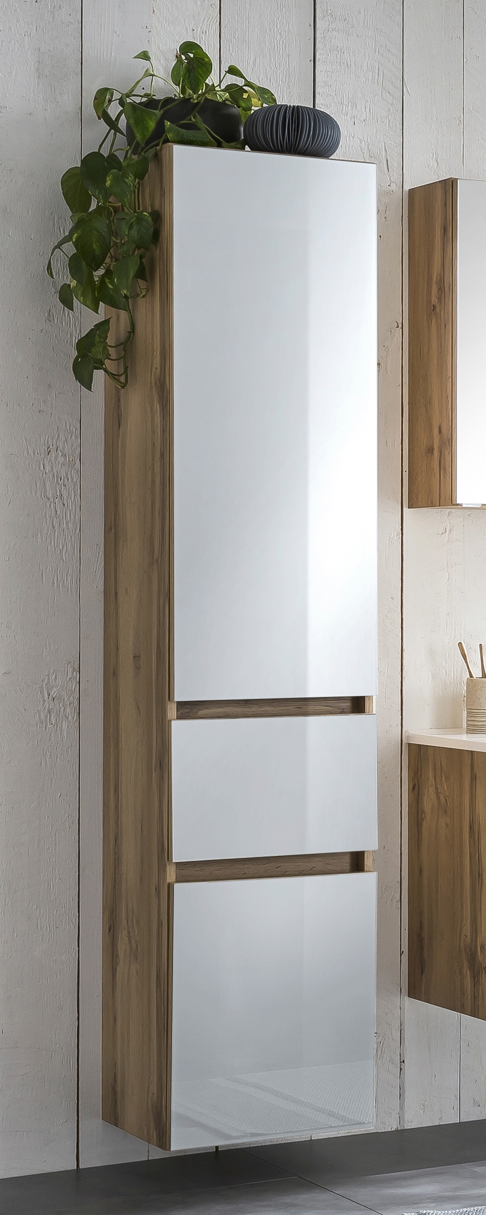 welltime Seitenschrank »Horki«, 40 cm breit, mit Schubkasten