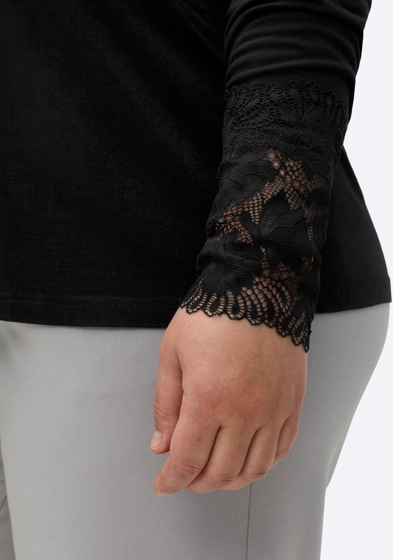 sheego by Joe Browns Stehkragenshirt »Shirt« 1 Stk. tlg.