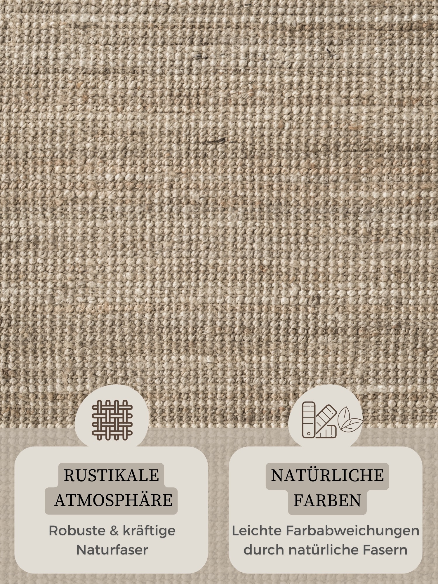 Thumbnail - HANSE Home Teppich "Jaipur Juteteppich, als Läufer und in Rund", rechteckig, 10 mm Höhe, 100% Naturfaser, Wohnzimmer, Es...