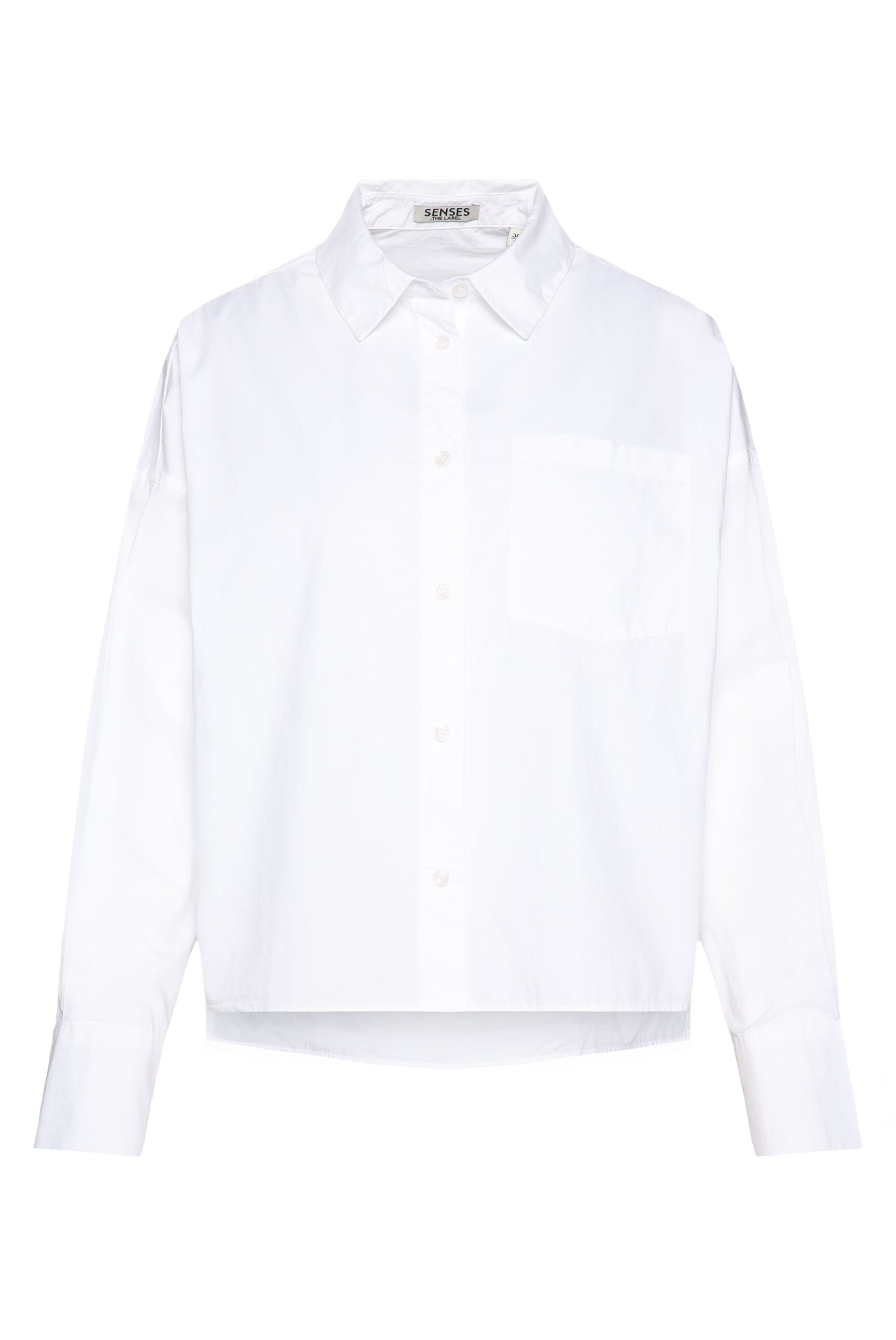 SENSES.THE LABEL Langarmbluse, mit Seitenschlitze