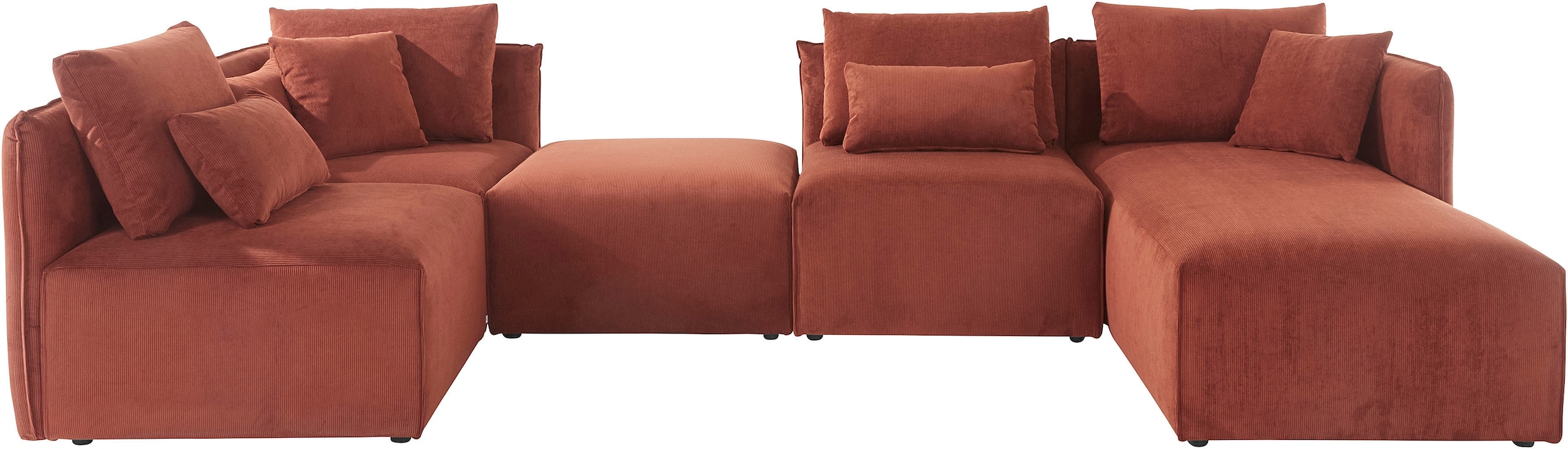 OTTO home Wohnlandschaft "Nöre U-Form" 5 Teile, in vielen Bezugsqualitäten günstig online kaufen